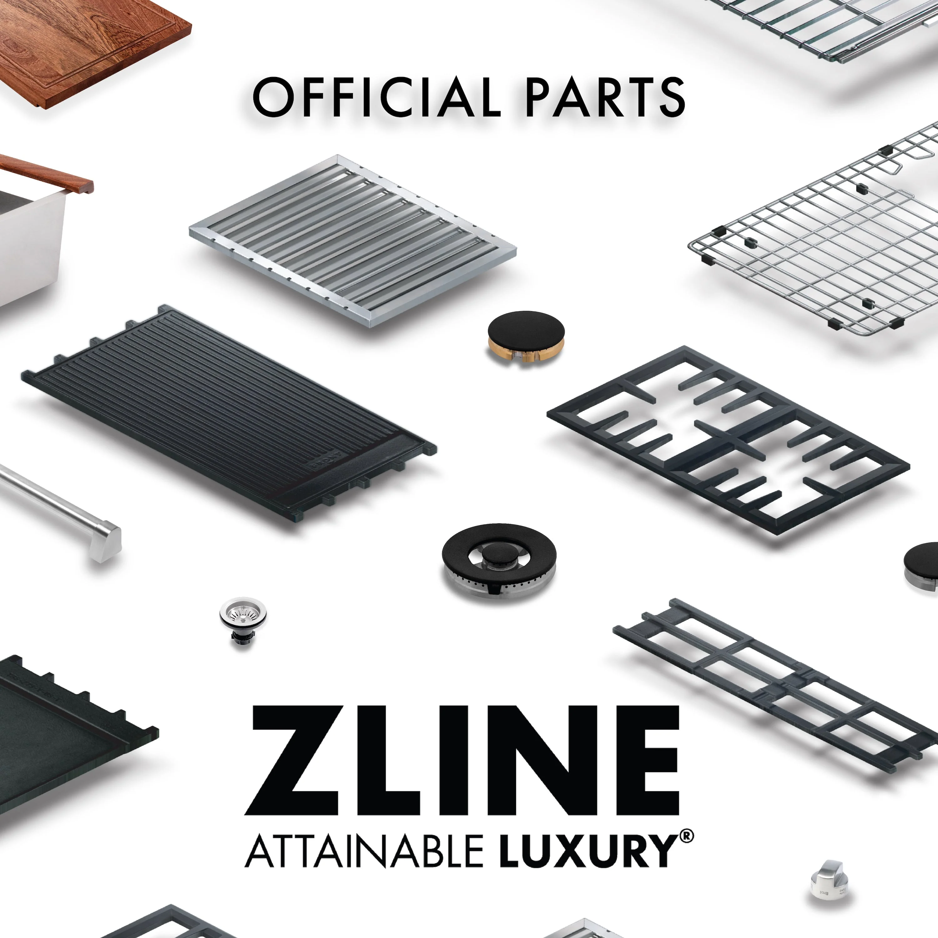 Bath Faucet Handle in Chrome (AD6B0011C)
