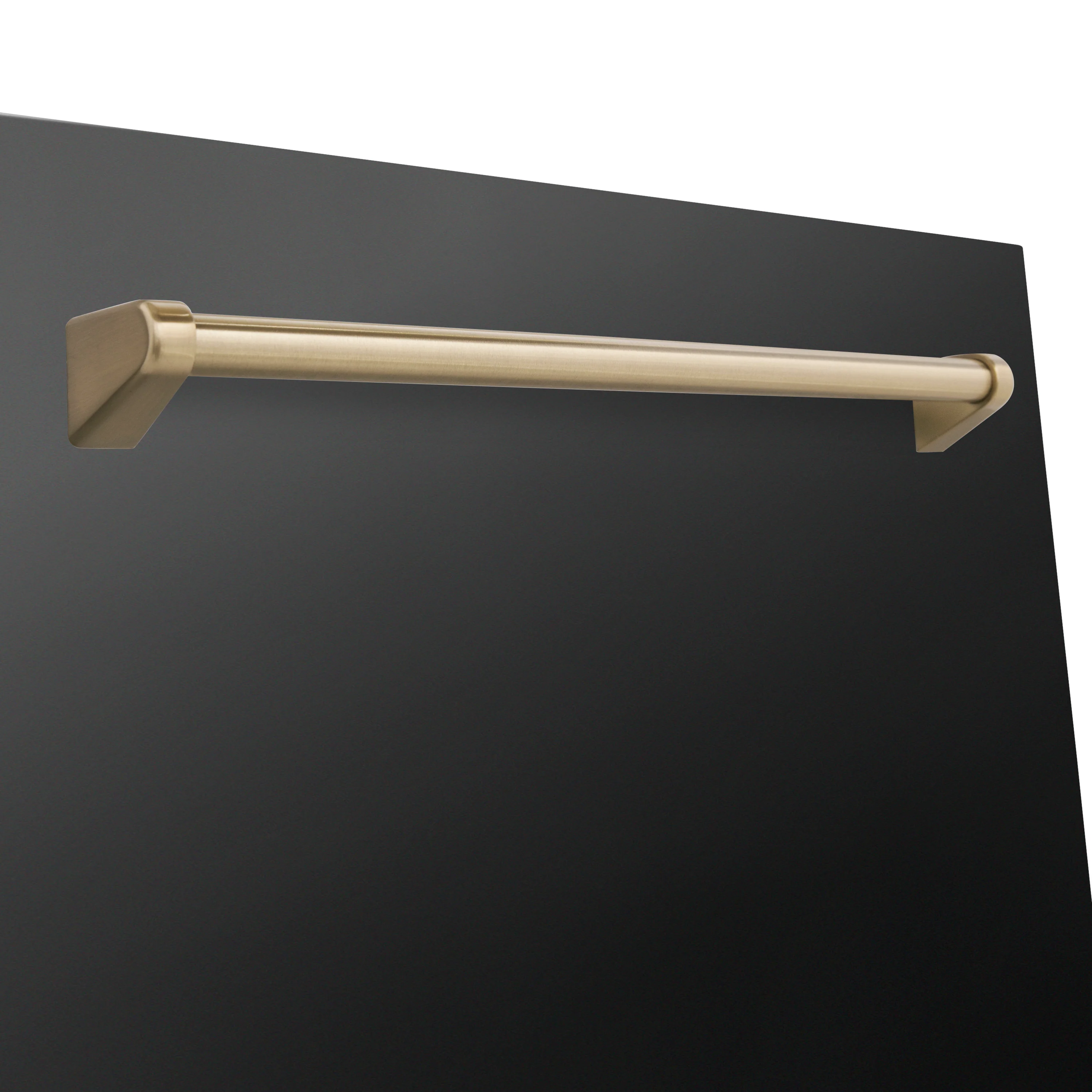 ZLINE Autograph Edition 18 in. Tallac Dishwasher Panel in Black Stainless Steel with Champagne Bronze Handle (DPVZ-BS-18-CB) - Image 4