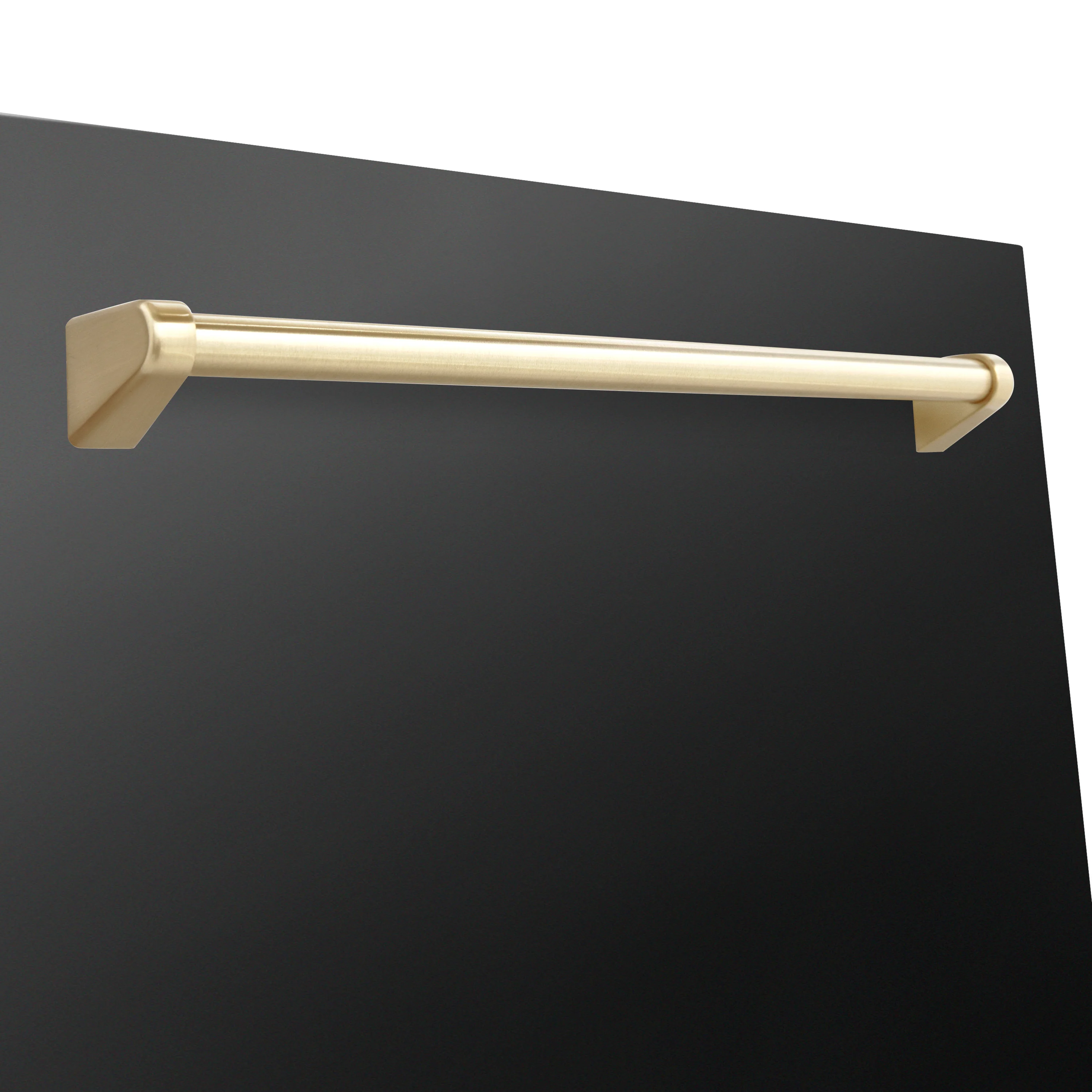ZLINE Autograph Edition 18 in. Tallac Dishwasher Panel in Black Stainless Steel with Gold Handle (DPVZ-BS-18-G) - Image 4
