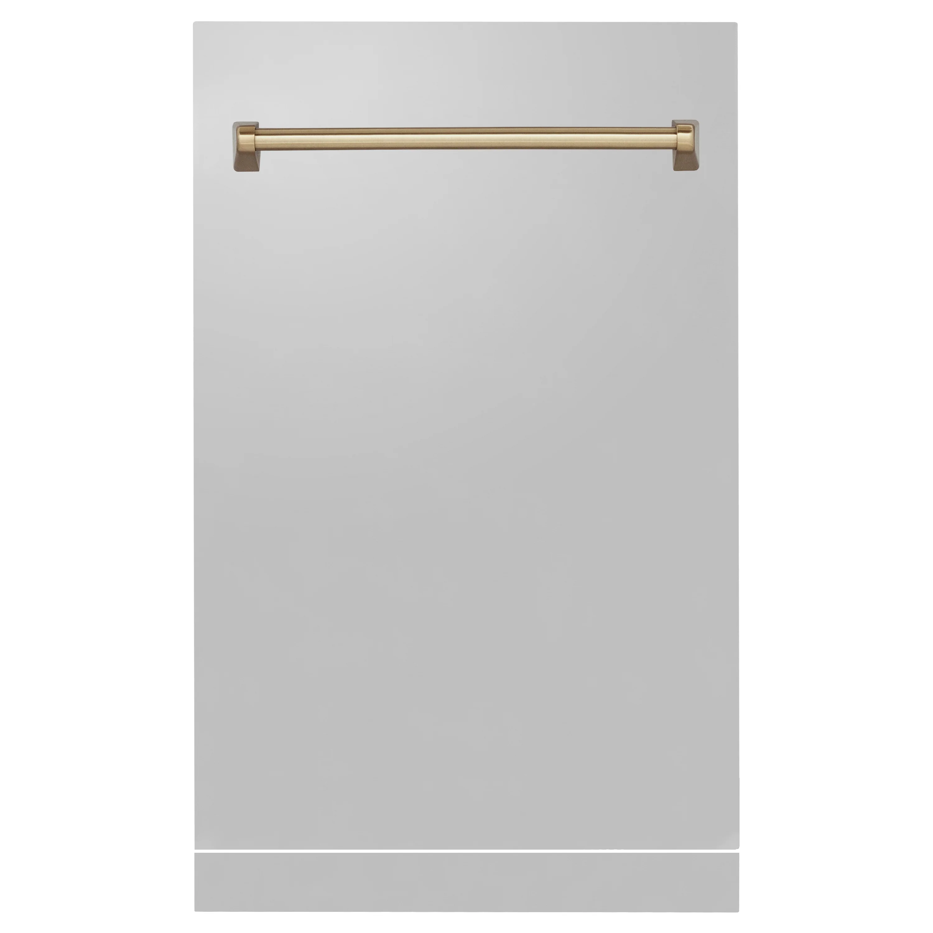 ZLINE Autograph Edition 18 in. Tallac Dishwasher Panel in Stainless Steel with Champagne Bronze Handle (DPVZ-304-18-CB) - Image 3