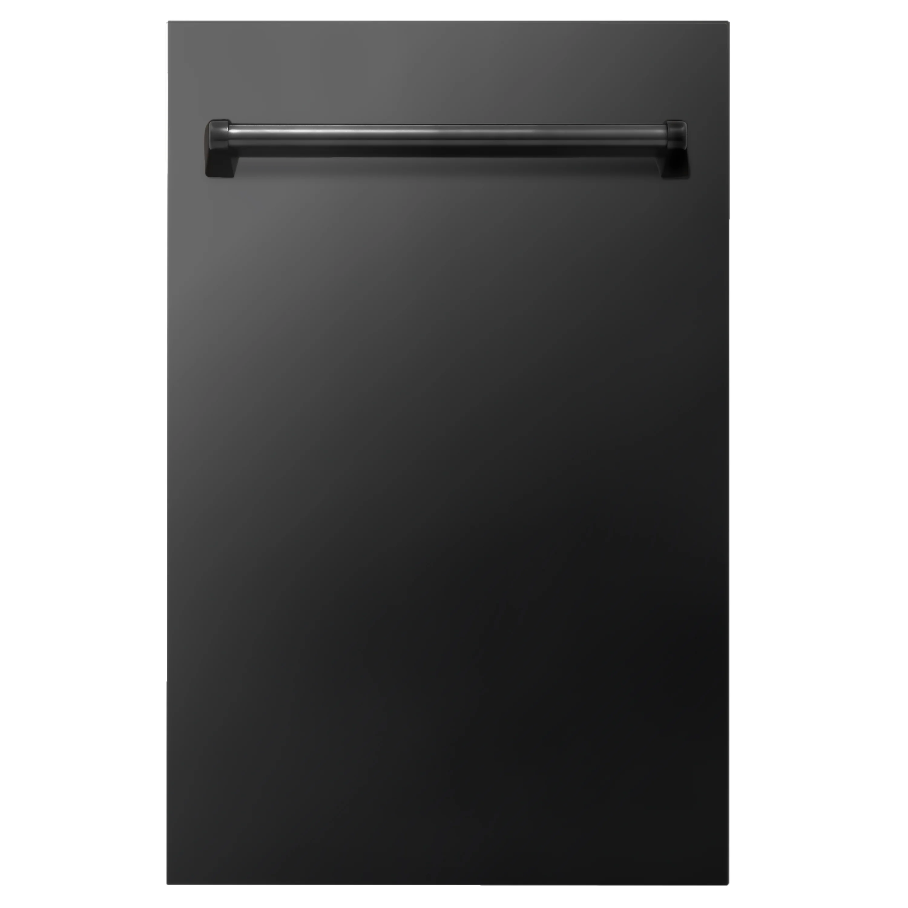 ZLINE 18 in. Dishwasher Panel in Black Stainless Steel with Traditional Handle (DP-BS-18)