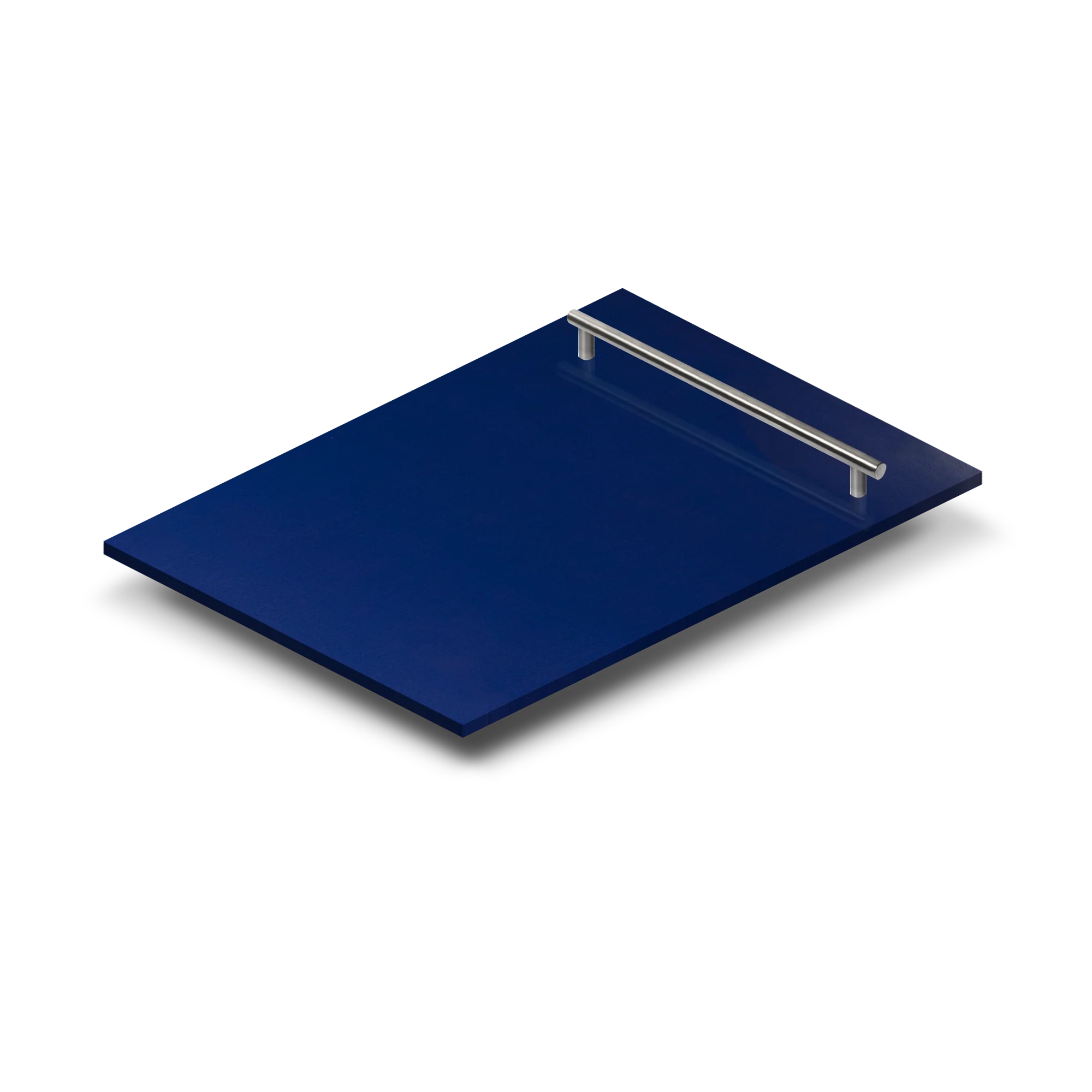 ZLINE 18 in. Dishwasher Panel in Blue Gloss with Modern Handle (DP-BG-H-18) - Image 2