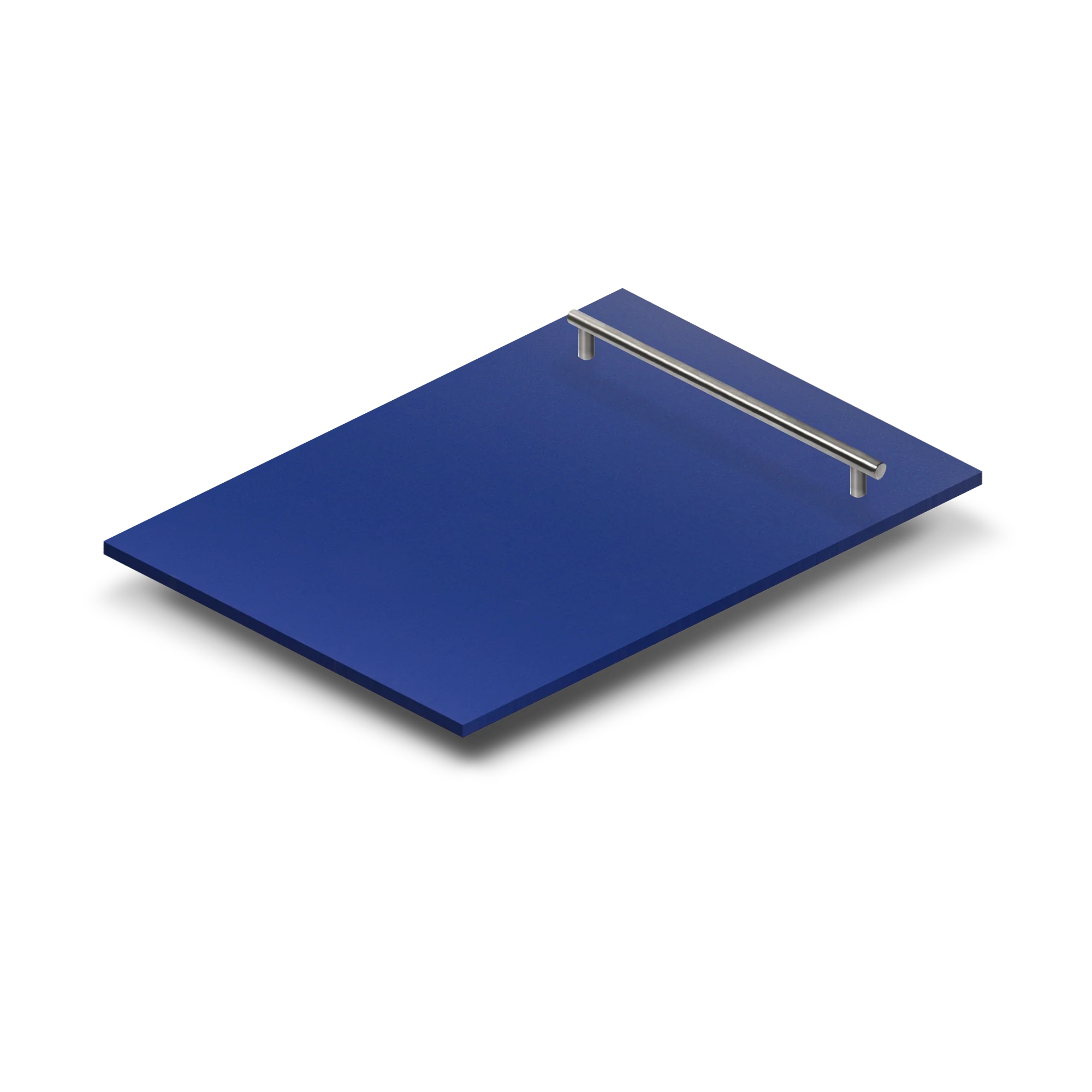 ZLINE 18 in. Dishwasher Panel in Blue Matte with Modern Handle (DP-BM-H-18) - Image 2