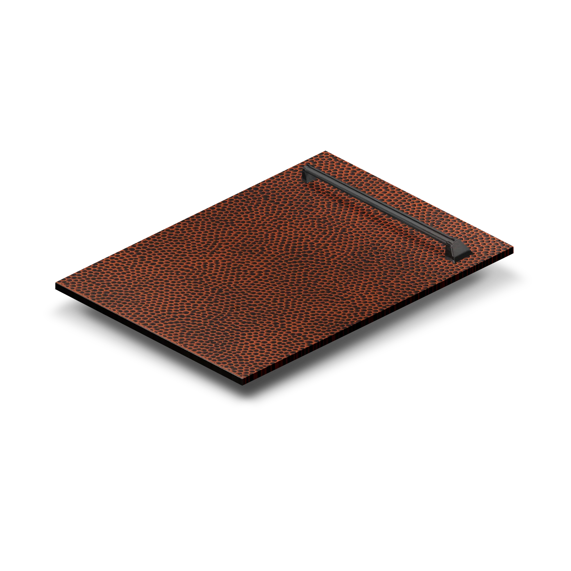 ZLINE 18 in. Dishwasher Panel in Hand-Hammered Copper with Traditional Handle (DP-HH-H-18) - Image 2
