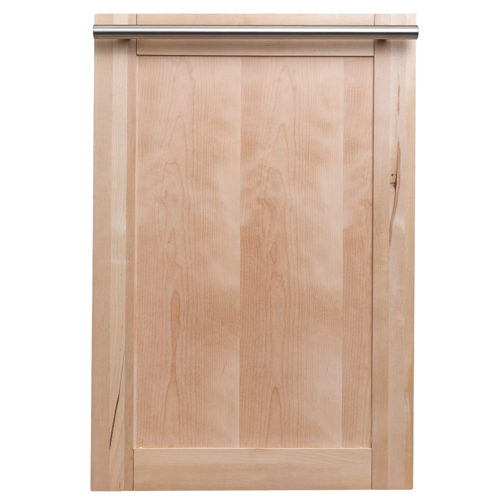 ZLINE 18 in. Dishwasher Panel in Unfinished Wood with Modern Handle (DP-UF-18)