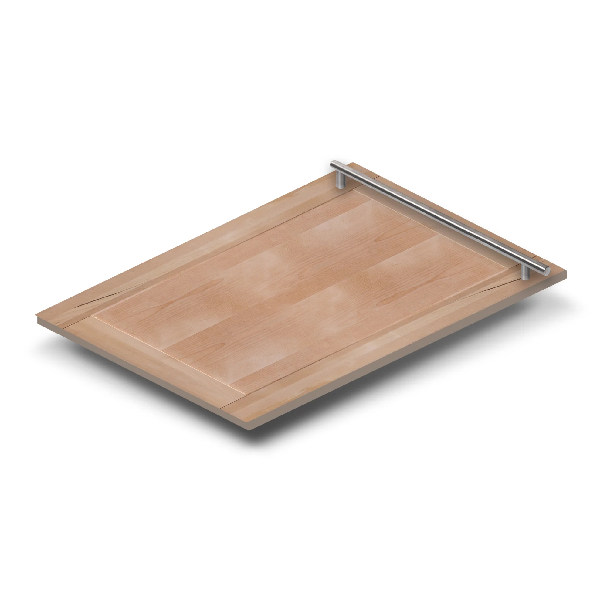 ZLINE 18 in. Dishwasher Panel in Unfinished Wood with Modern Handle (DP-UF-18) - Image 2