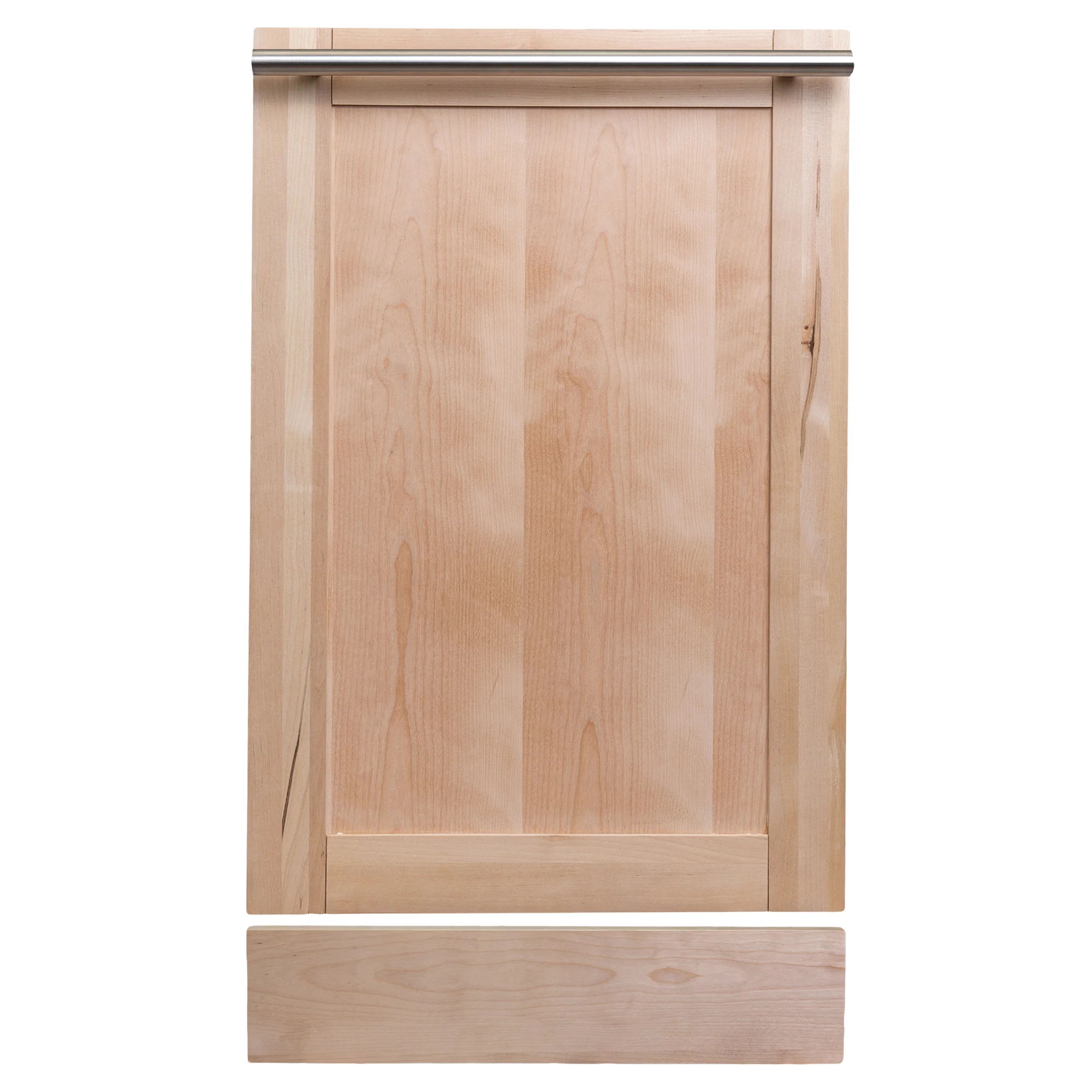 ZLINE 18 in. Dishwasher Panel in Unfinished Wood with Modern Handle (DP-UF-18) - Image 3