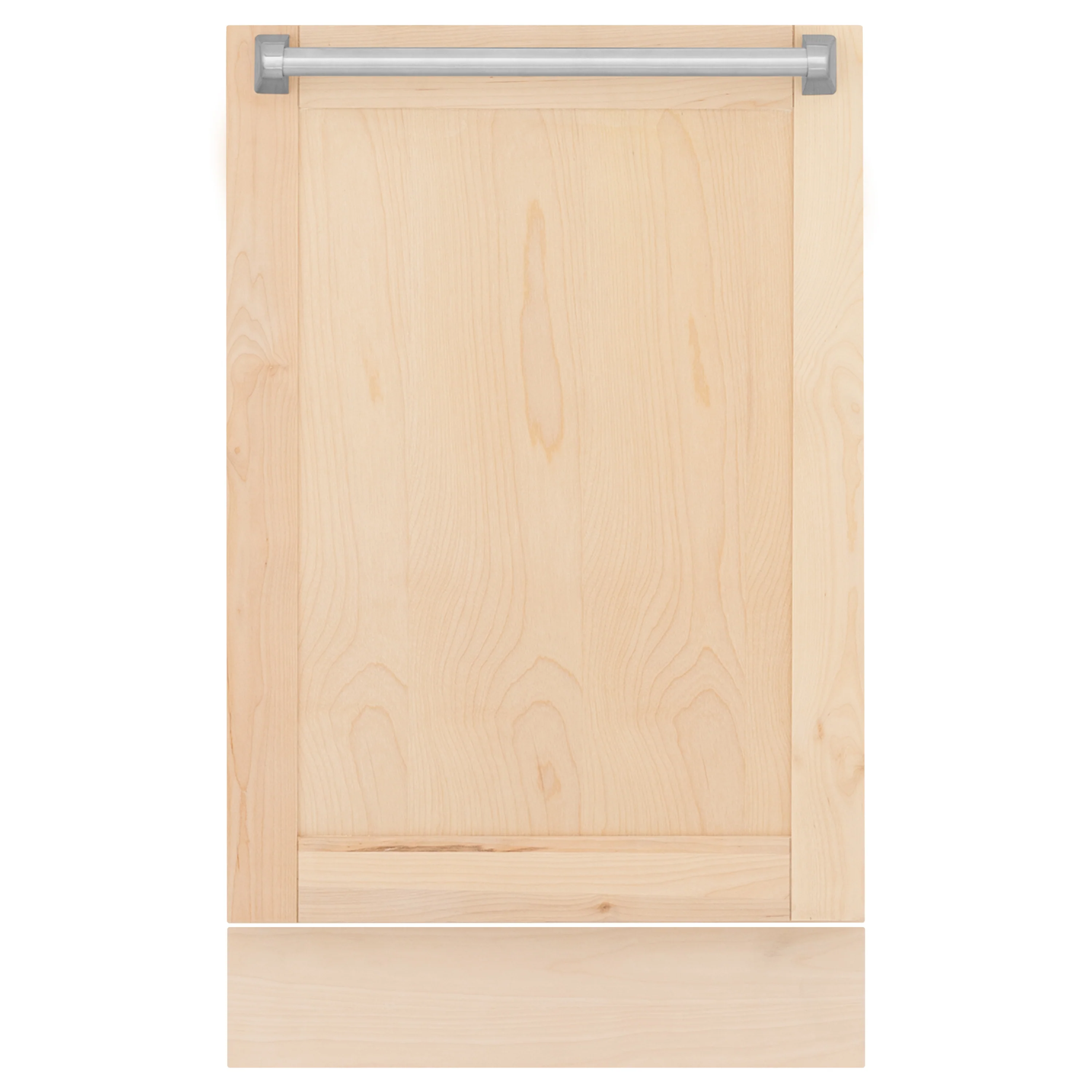 ZLINE 18 in. Tallac Dishwasher Panel in Unfinished Wood with Traditional Handle (DPV-UF-18) - Image 2