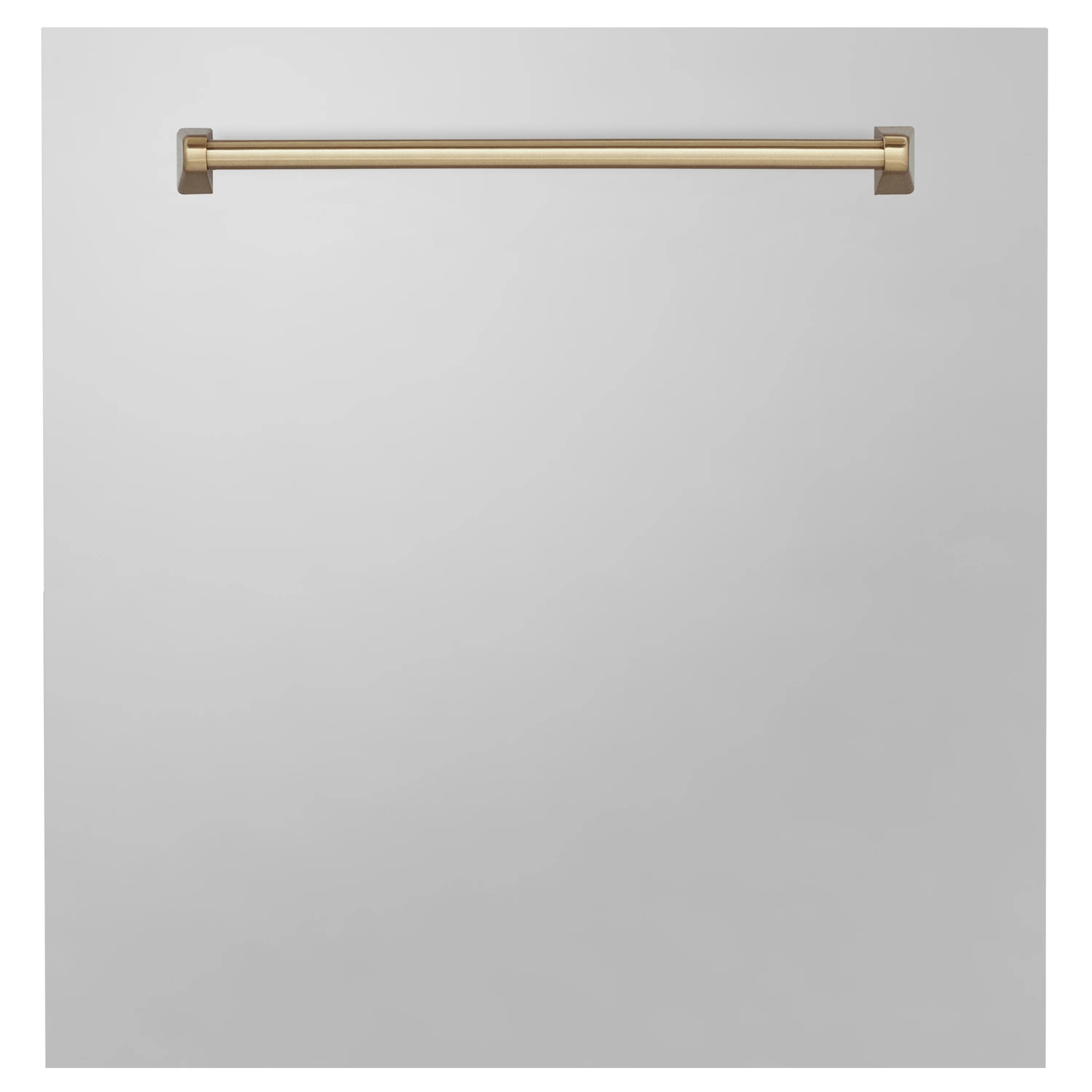 ZLINE Autograph Edition 24 in. Monument Dishwasher Panel in Stainless Steel with Champagne Bronze Handle (DPMTZ-304-24-CB)