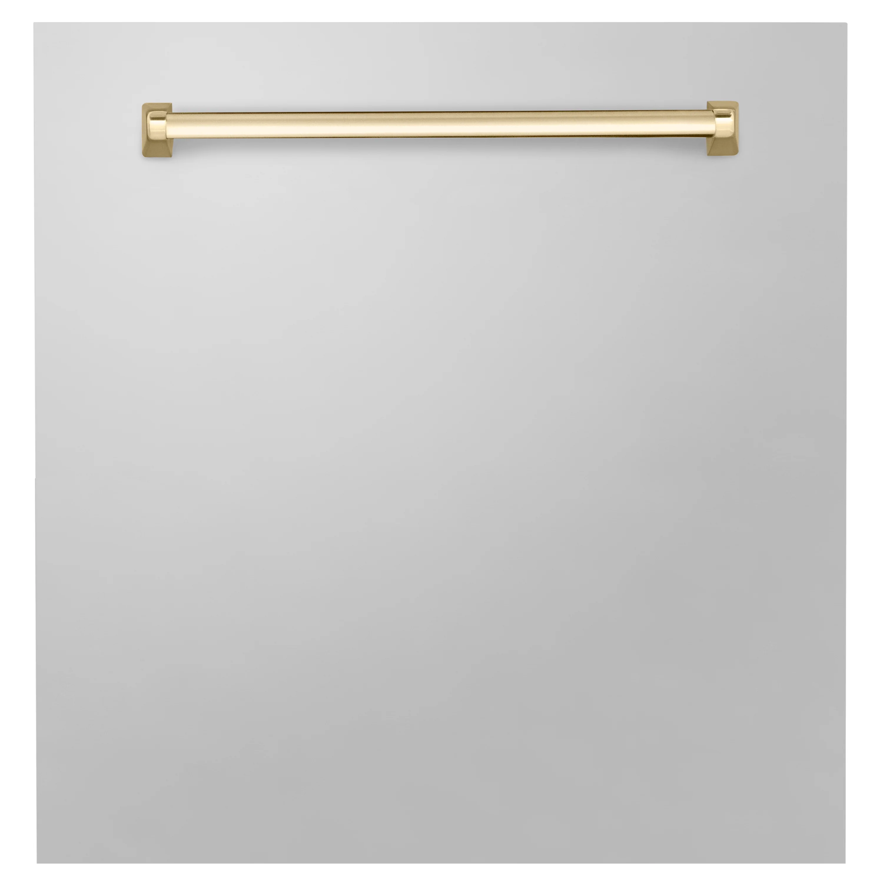 ZLINE Autograph Edition 24 in. Monument Dishwasher Panel in Stainless Steel with Gold Handle (DPMTZ-304-24-G)