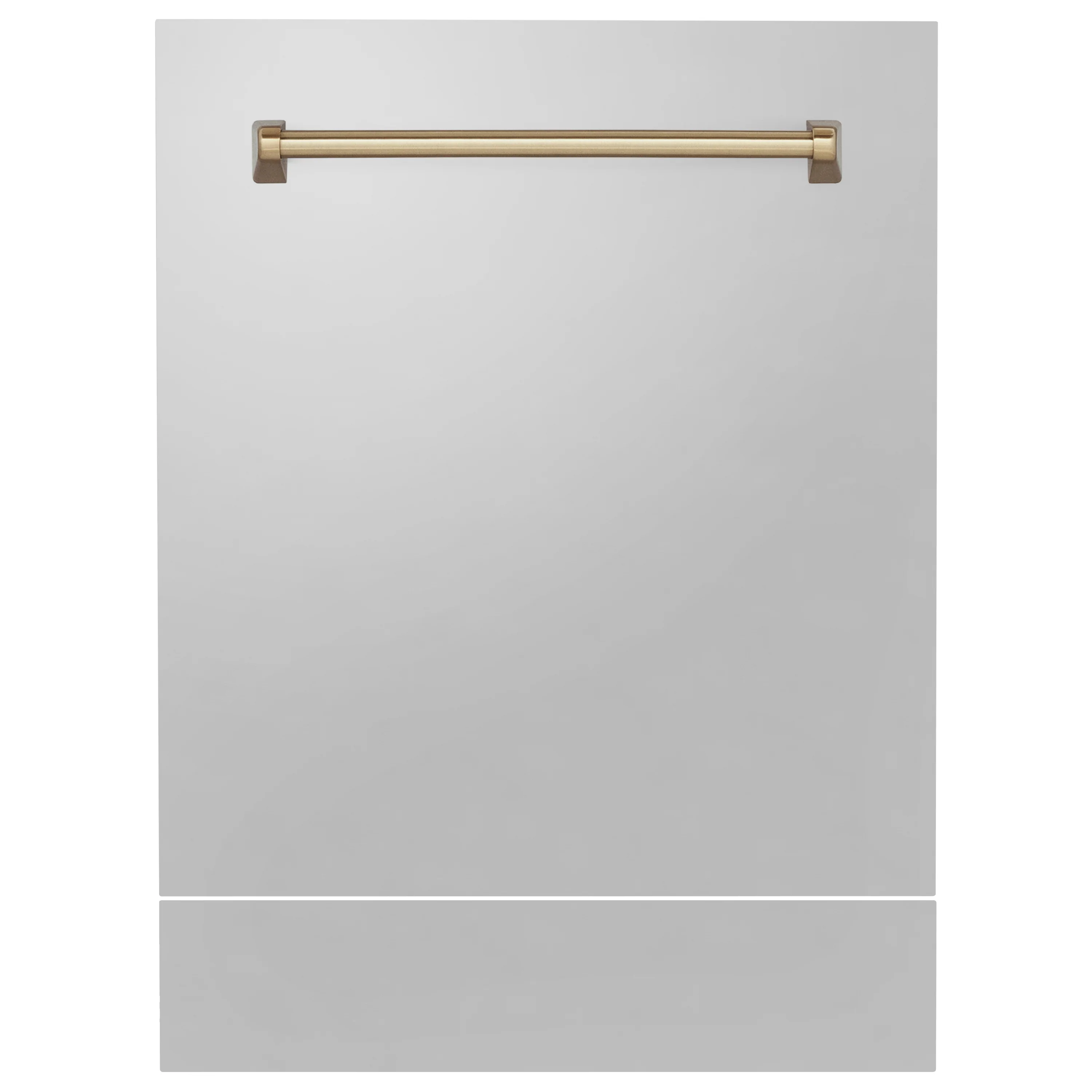 ZLINE Autograph Edition 24 in. Tallac Dishwasher Panel in Stainless Steel with Champagne Bronze Handle (DPVZ-304-24-CB) - Image 3