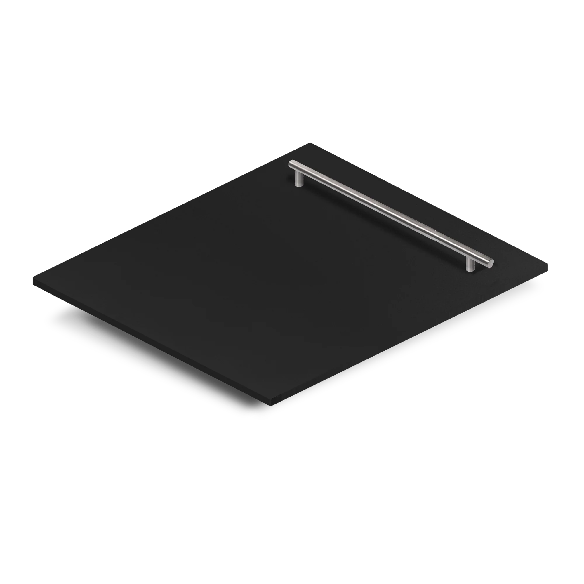 ZLINE 24 in. Dishwasher Panel in Black Matte with Modern Handle (DP-BLM-H-24) - Image 2