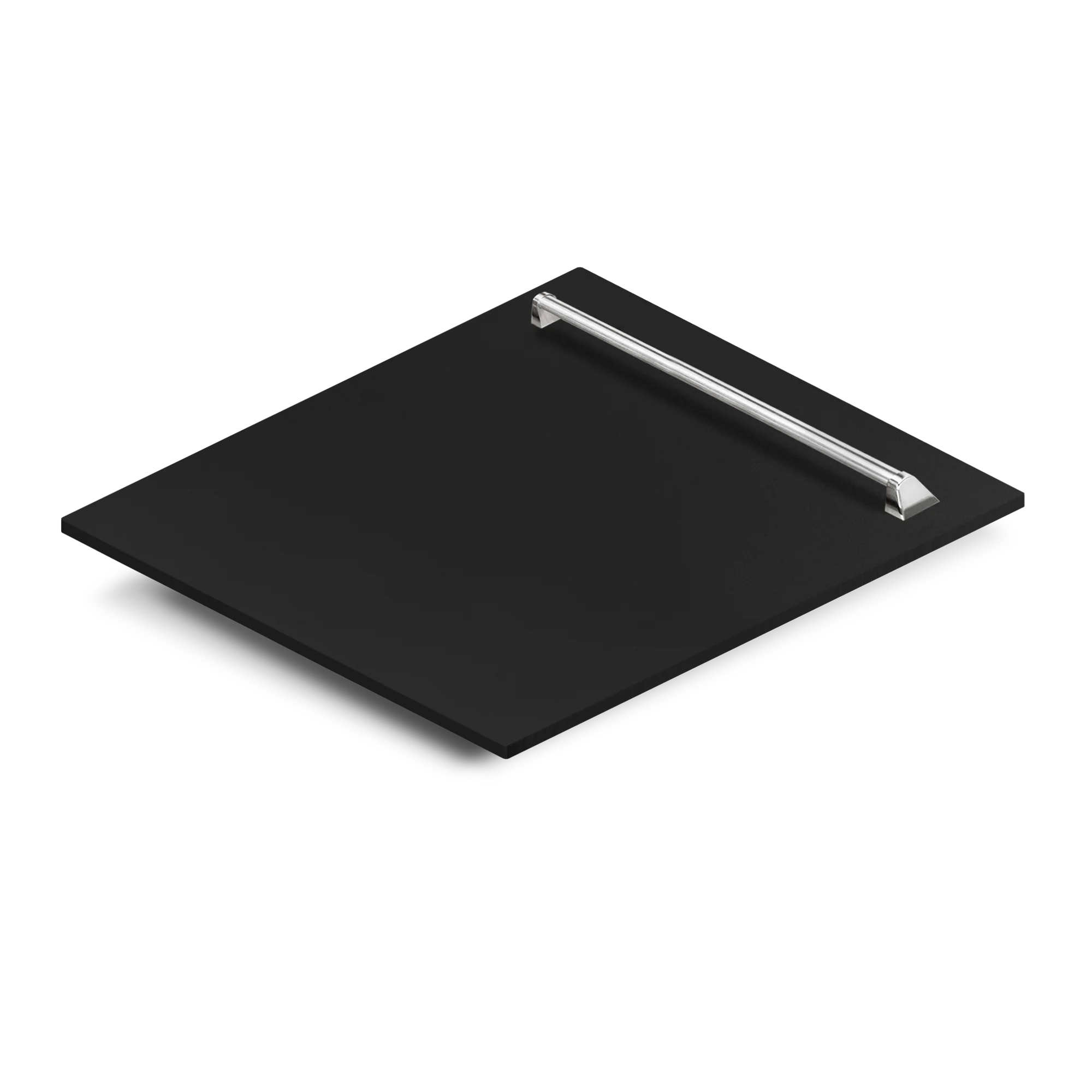 ZLINE 24 in. Dishwasher Panel in Black Matte with Traditional Handle (DP-BLM-24) - Image 2