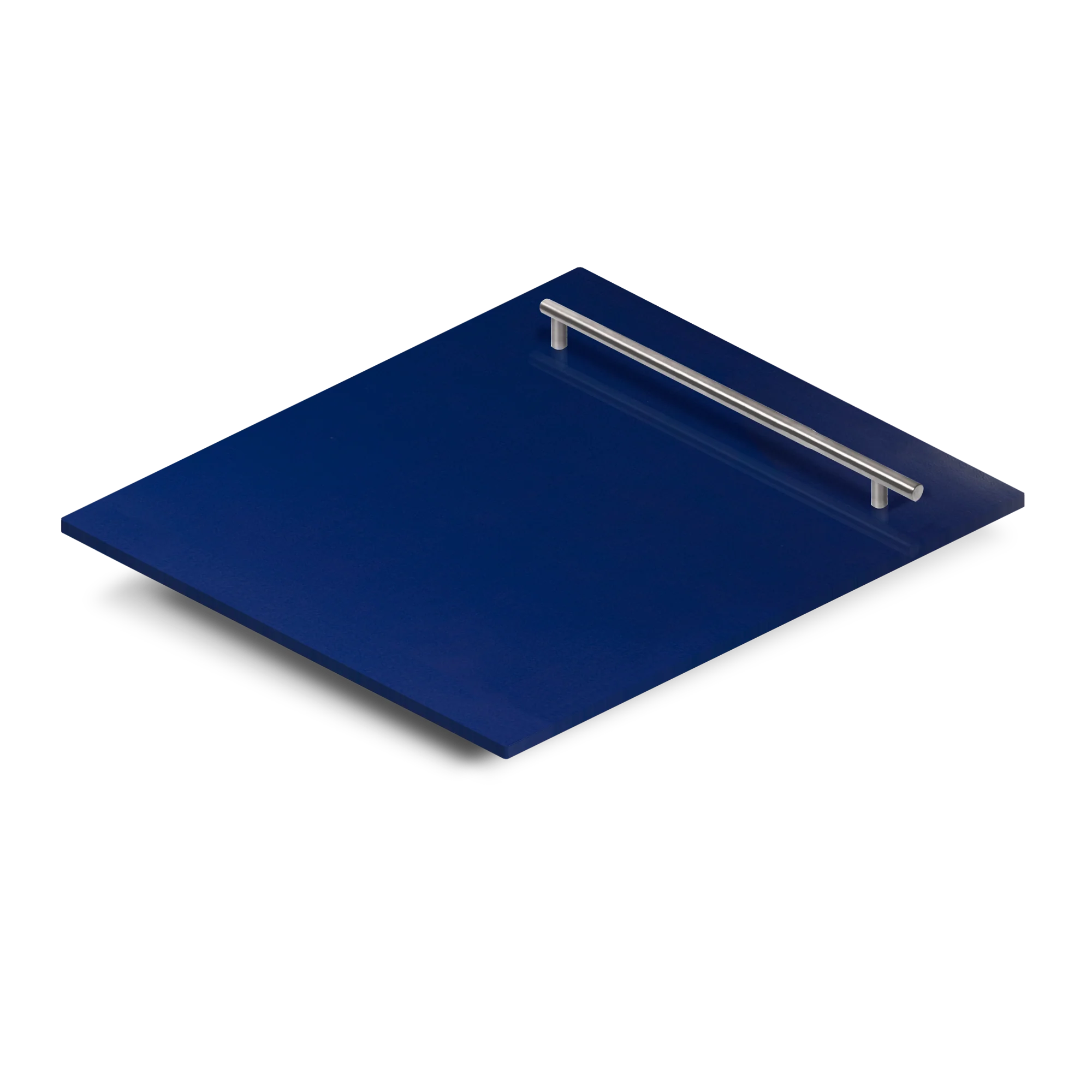 ZLINE 24 in. Dishwasher Panel in Blue Gloss with Modern Handle (DP-BG-H-24) - Image 2