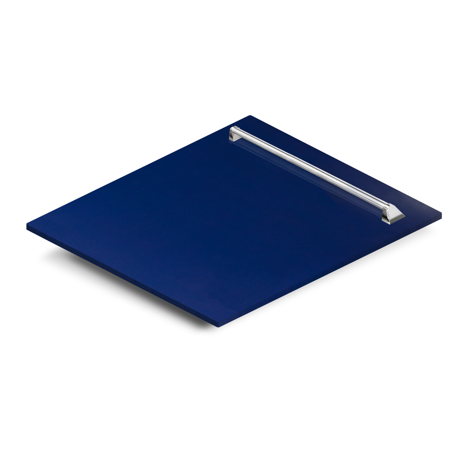 ZLINE 24 in. Dishwasher Panel in Blue Gloss with Traditional Handle (DP-BG-24) - Image 2