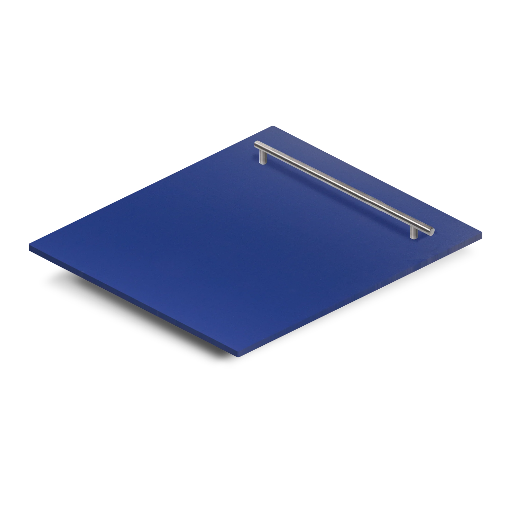 ZLINE 24 in. Dishwasher Panel in Blue Matte with Modern Handle (DP-BM-H-24) - Image 2