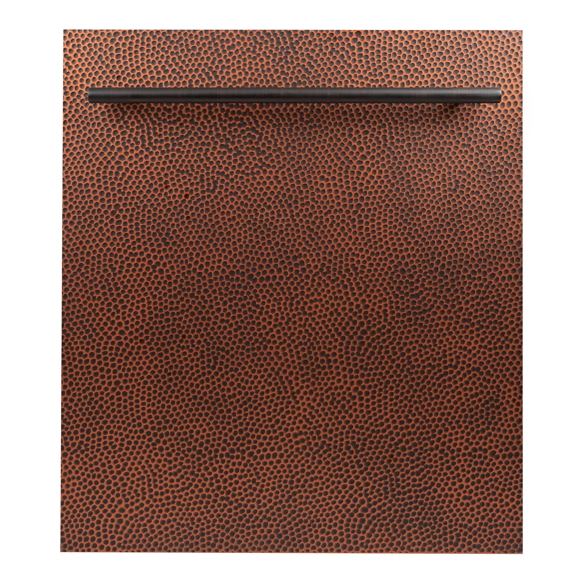 ZLINE 24 in. Dishwasher Panel in Hand-Hammered Copper with Modern Handle (DP-HH-24)