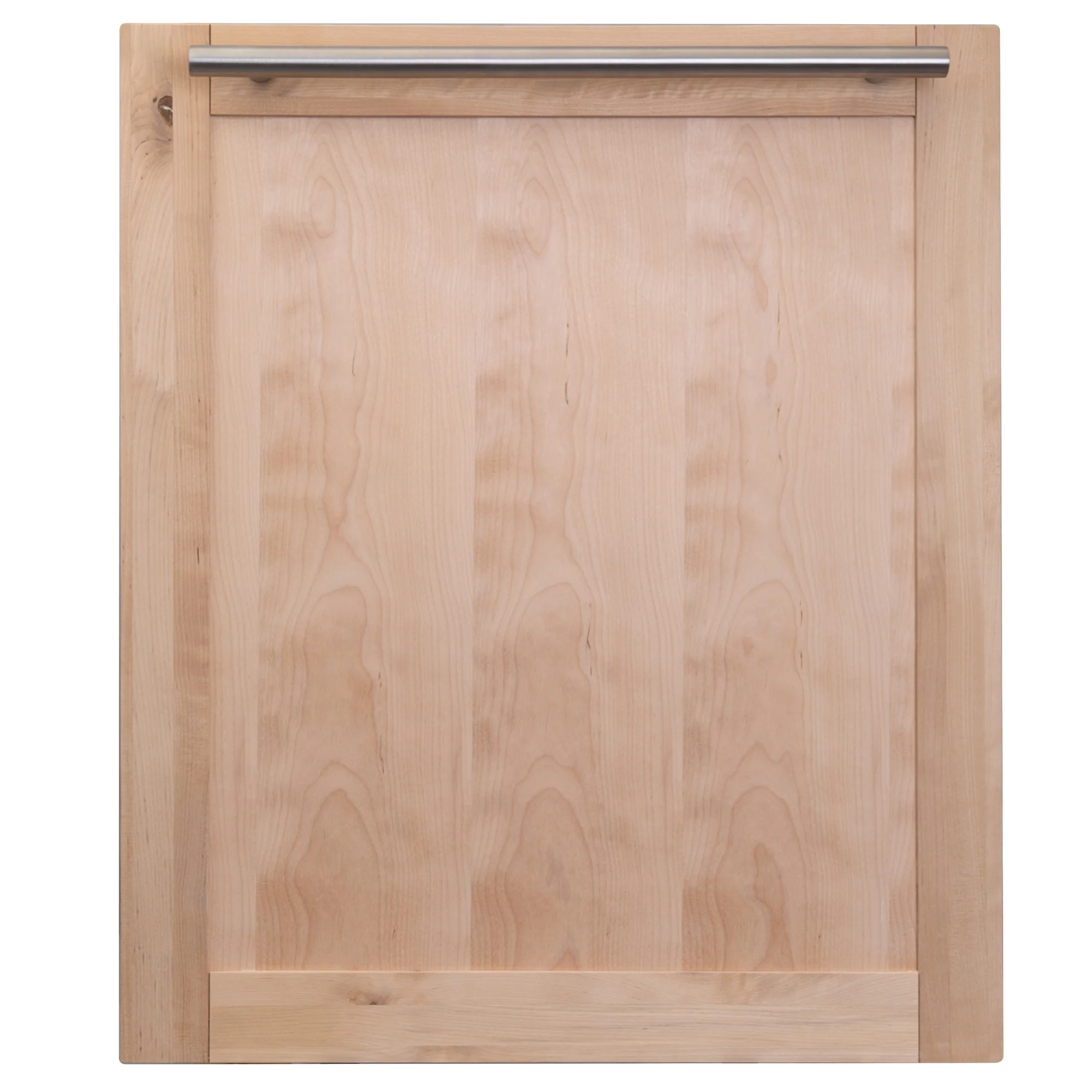 ZLINE 24 in. Dishwasher Panel in Unfinished Wood with Modern Handle (DP-UF-24)