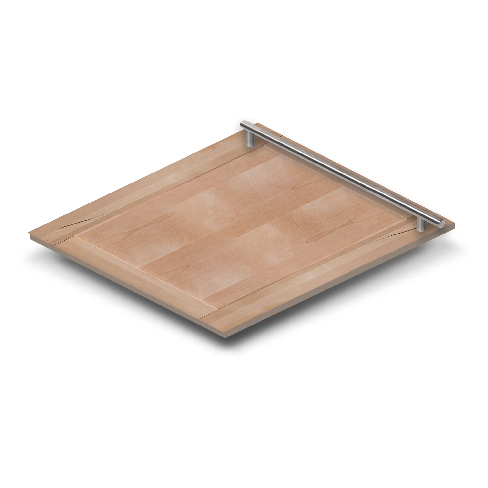 ZLINE 24 in. Dishwasher Panel in Unfinished Wood with Modern Handle (DP-UF-24) - Image 3