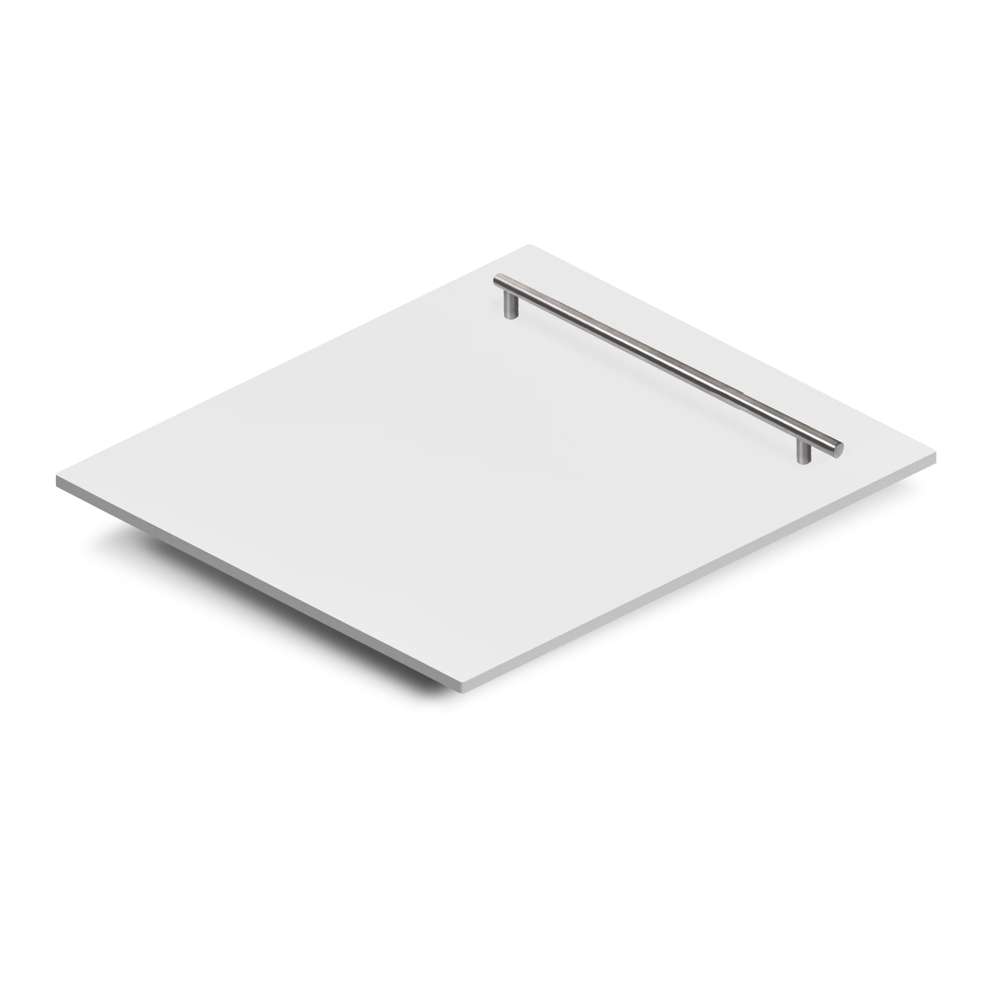 ZLINE 24 in. Dishwasher Panel in White Matte with Modern Handle (DP-WM-H-24) - Image 2