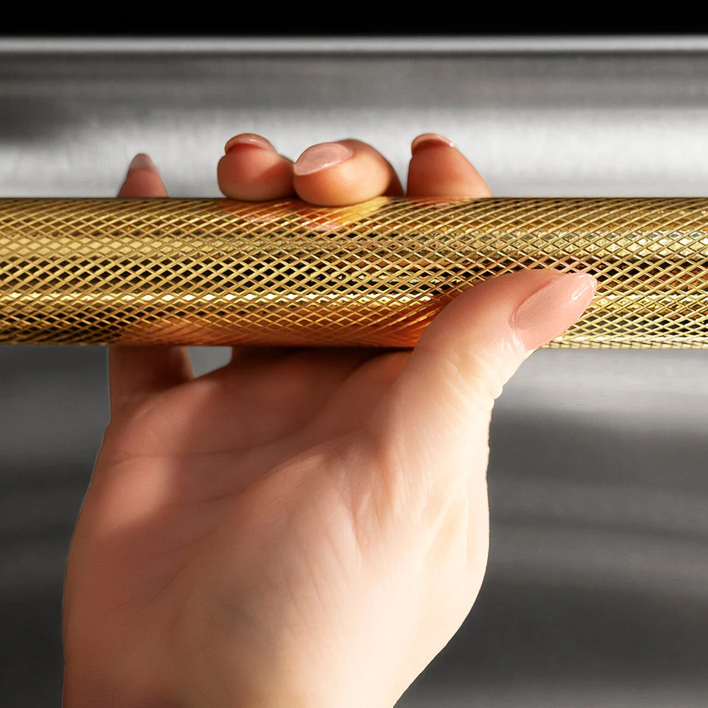 ZLINE Autograph Edition 24 in. Dishwasher Helix Handle (Set of 1) in Polished Gold (DWHZ-K-G-24) - Image 2