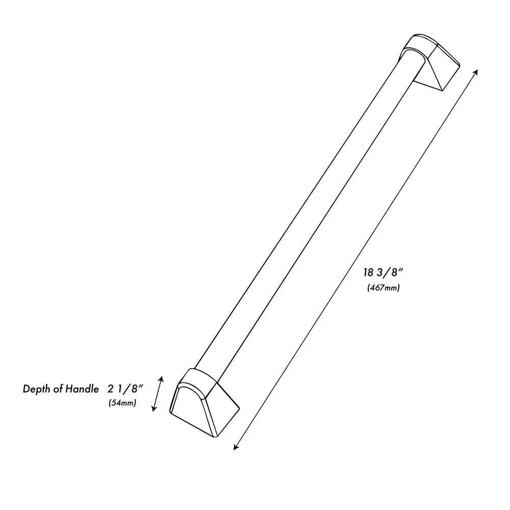 ZLINE Autograph Edition 24 in. Microwave Helix Handle (Set of 1) in Polished Nickel (MWHZ-24-K-PN) - Image 4