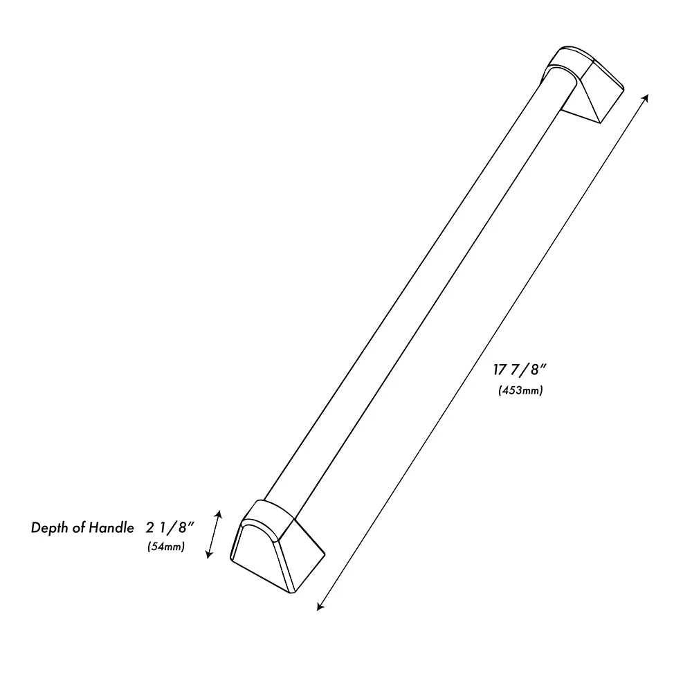 ZLINE 24 in. Dishwasher Helix Handle (Set of 1) in Black Stainless Steel (DWHZ-K-BS-24) - Image 5