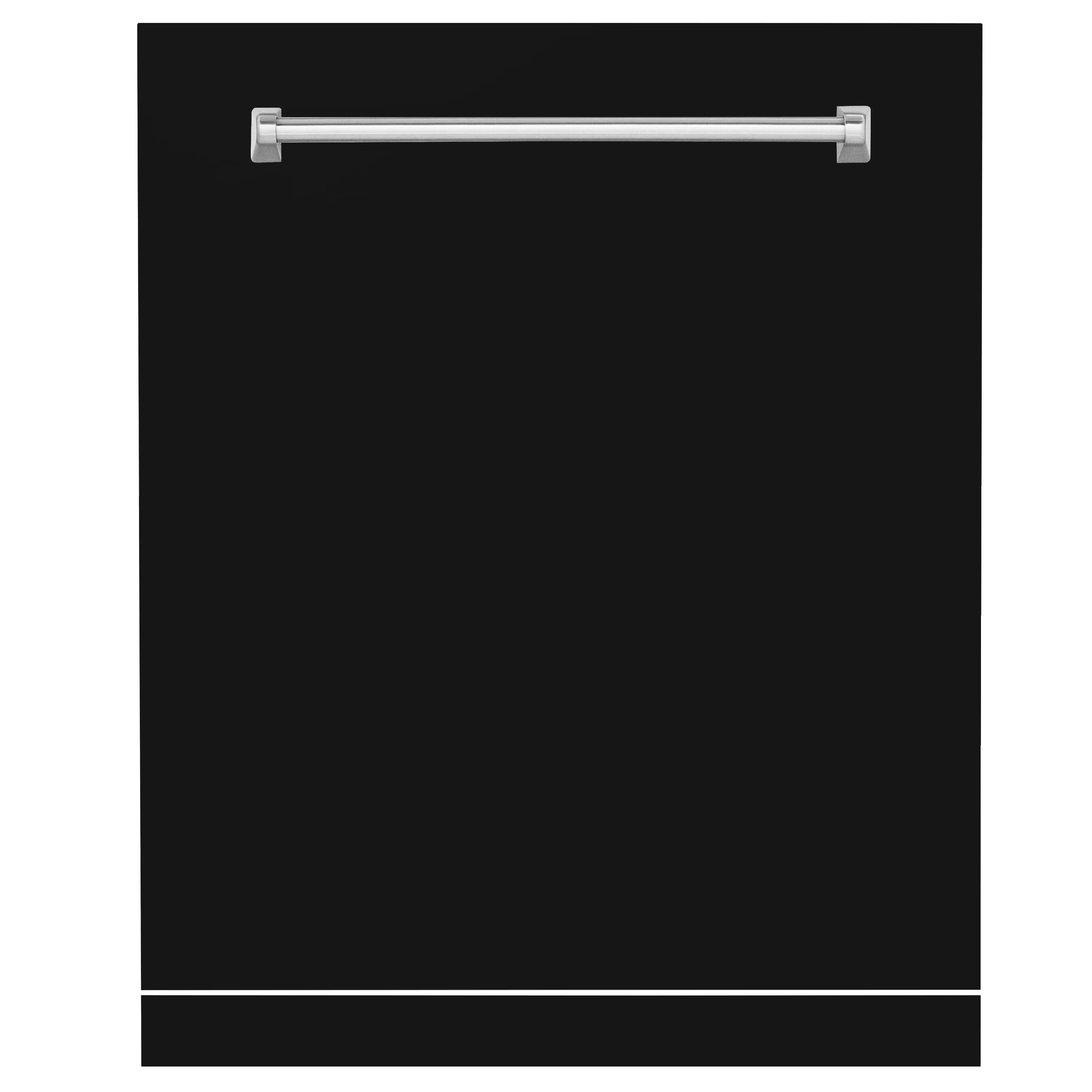 ZLINE 24 in. Monument Dishwasher Panel in Black Matte with Traditional Handle (DPMT-BLM-24) - Image 3