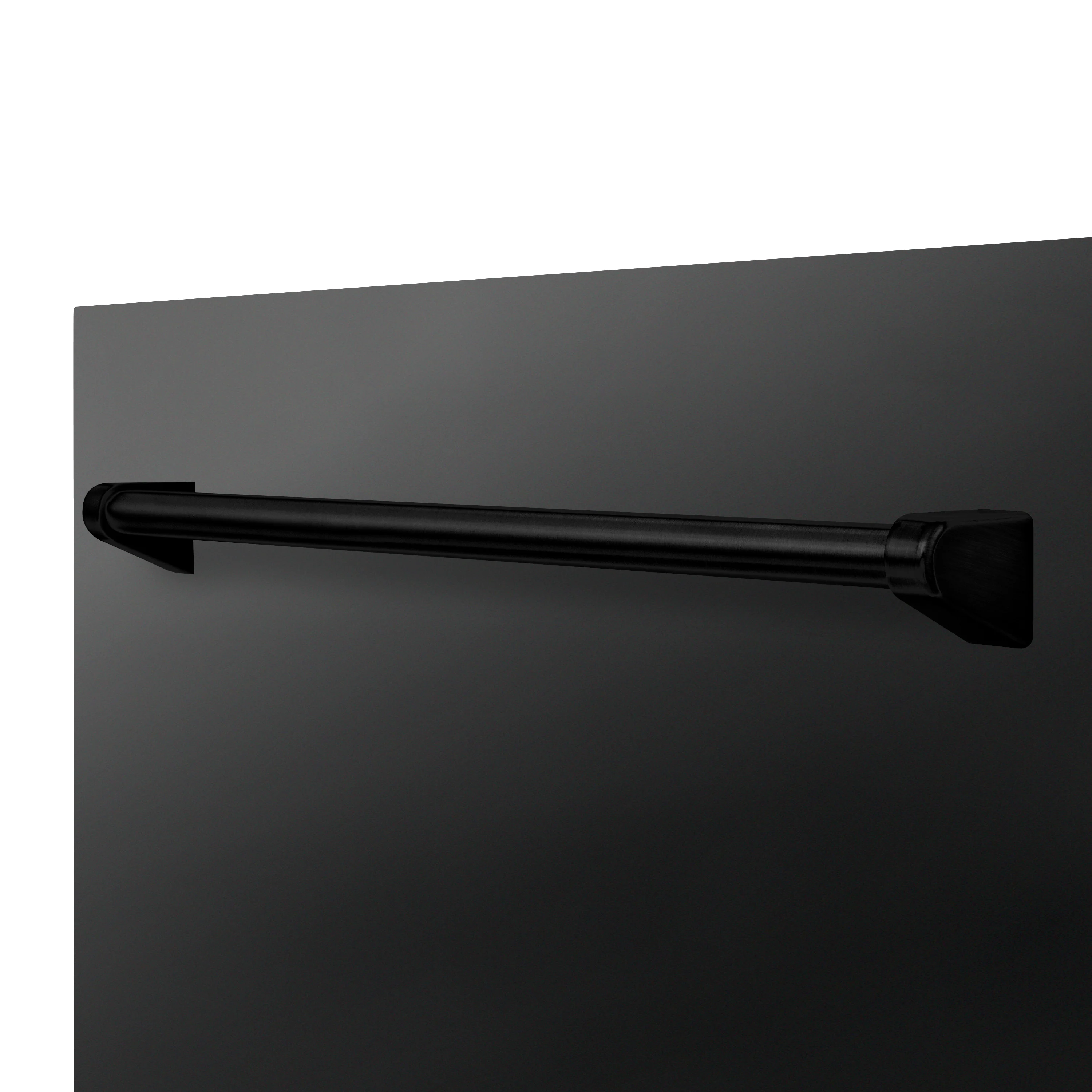 ZLINE 24 in. Monument Dishwasher Panel in Black Stainless Steel with Traditional Handle (DPMT-BS-24) - Image 2