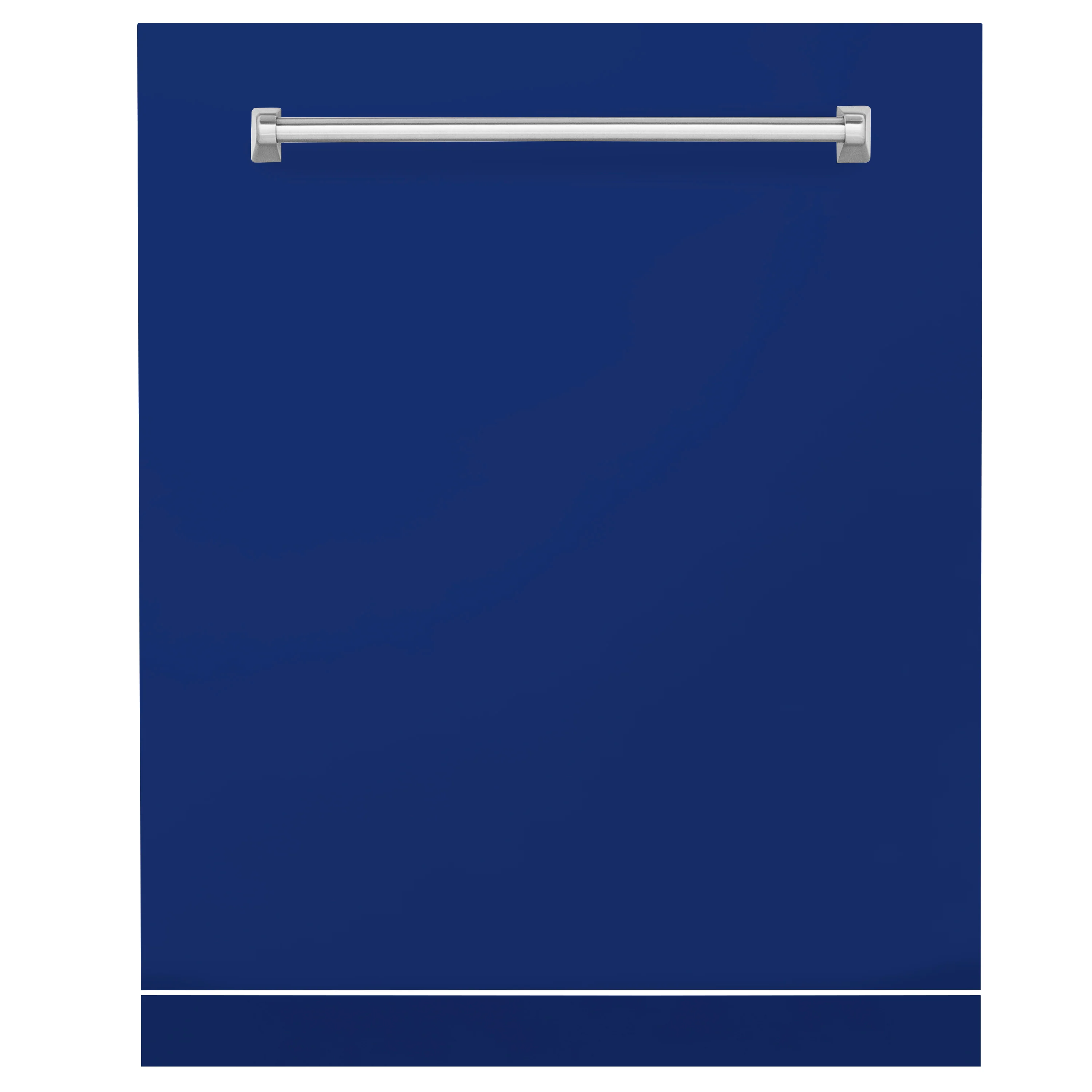 ZLINE 24 in. Monument Dishwasher Panel in Blue Gloss with Traditional Handle (DPMT-BG-24) - Image 3