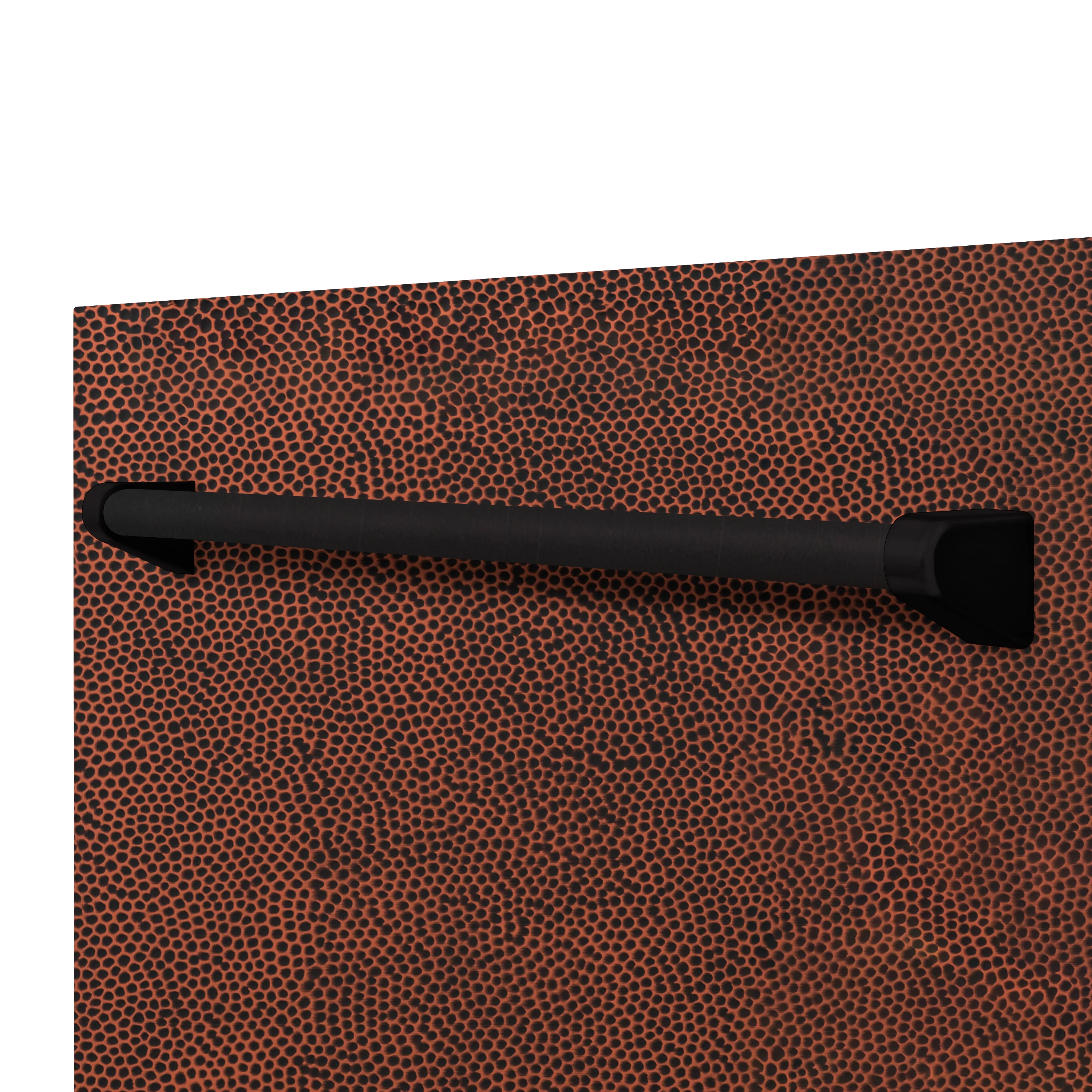 ZLINE 24 in. Monument Dishwasher Panel in Hand Hammered Copper with Traditional Handle (DPMT-HH-24) - Image 2