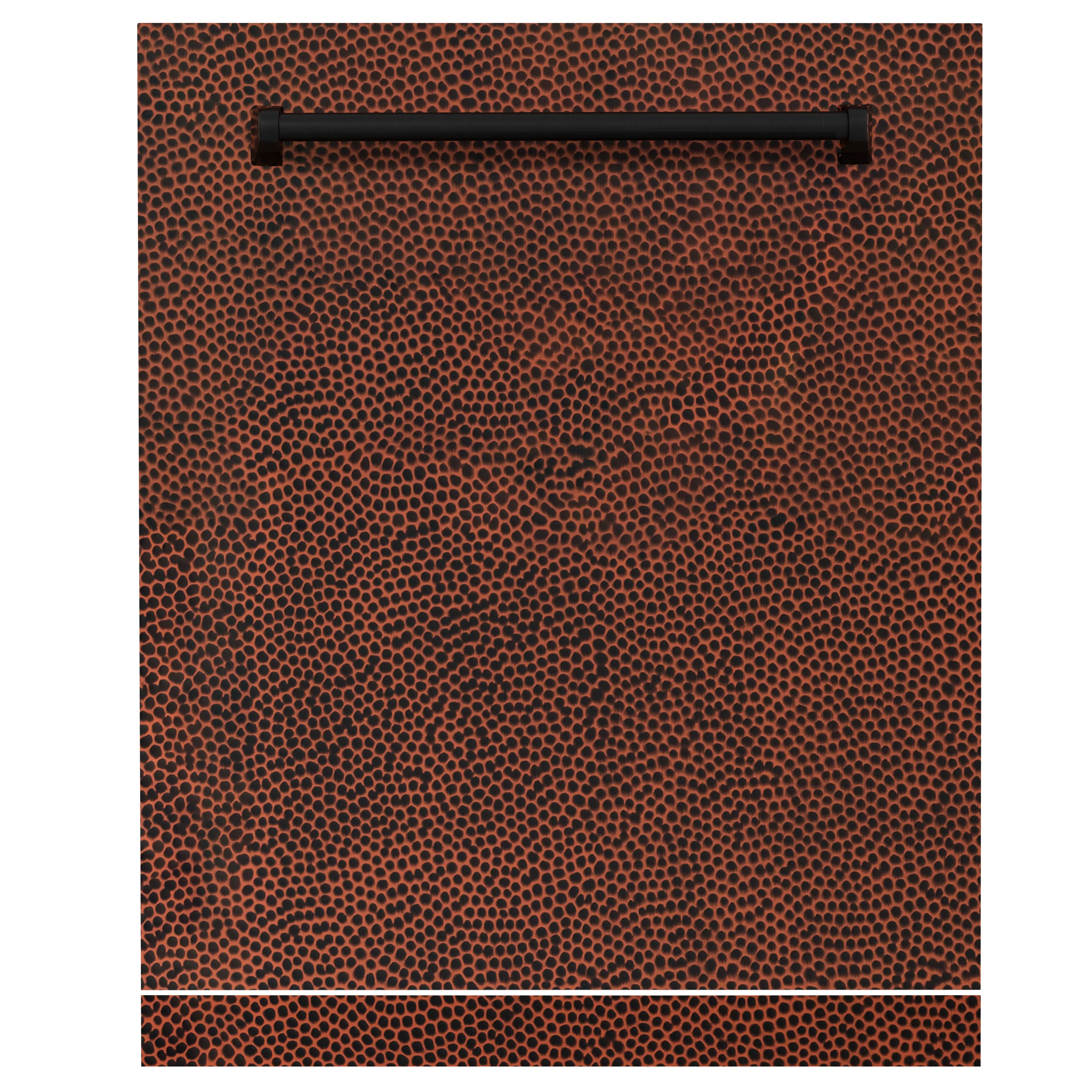 ZLINE 24 in. Monument Dishwasher Panel in Hand Hammered Copper with Traditional Handle (DPMT-HH-24) - Image 3