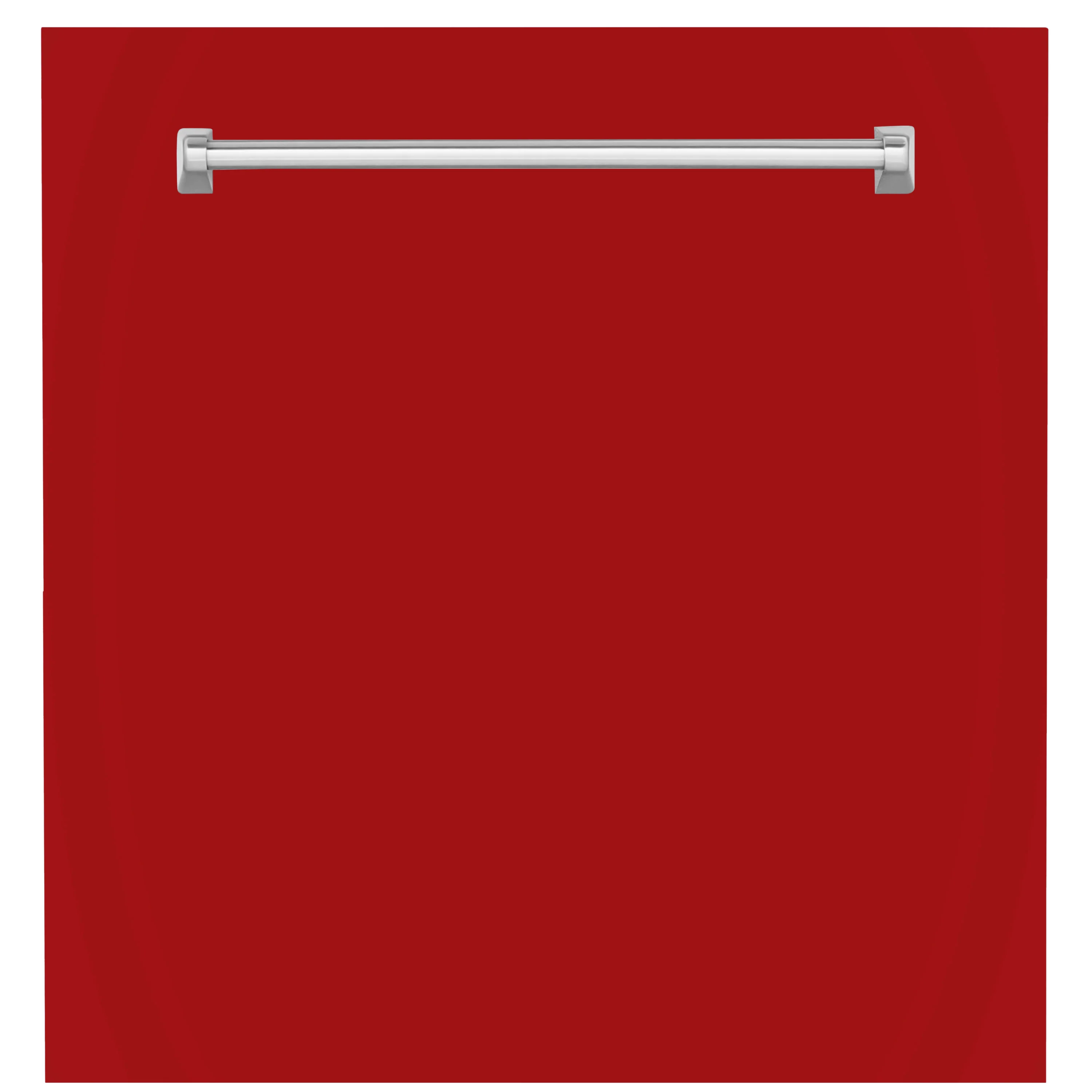 ZLINE 24 in. Monument Dishwasher Panel in Red Gloss with Traditional Handle (DPMT-RG-24)