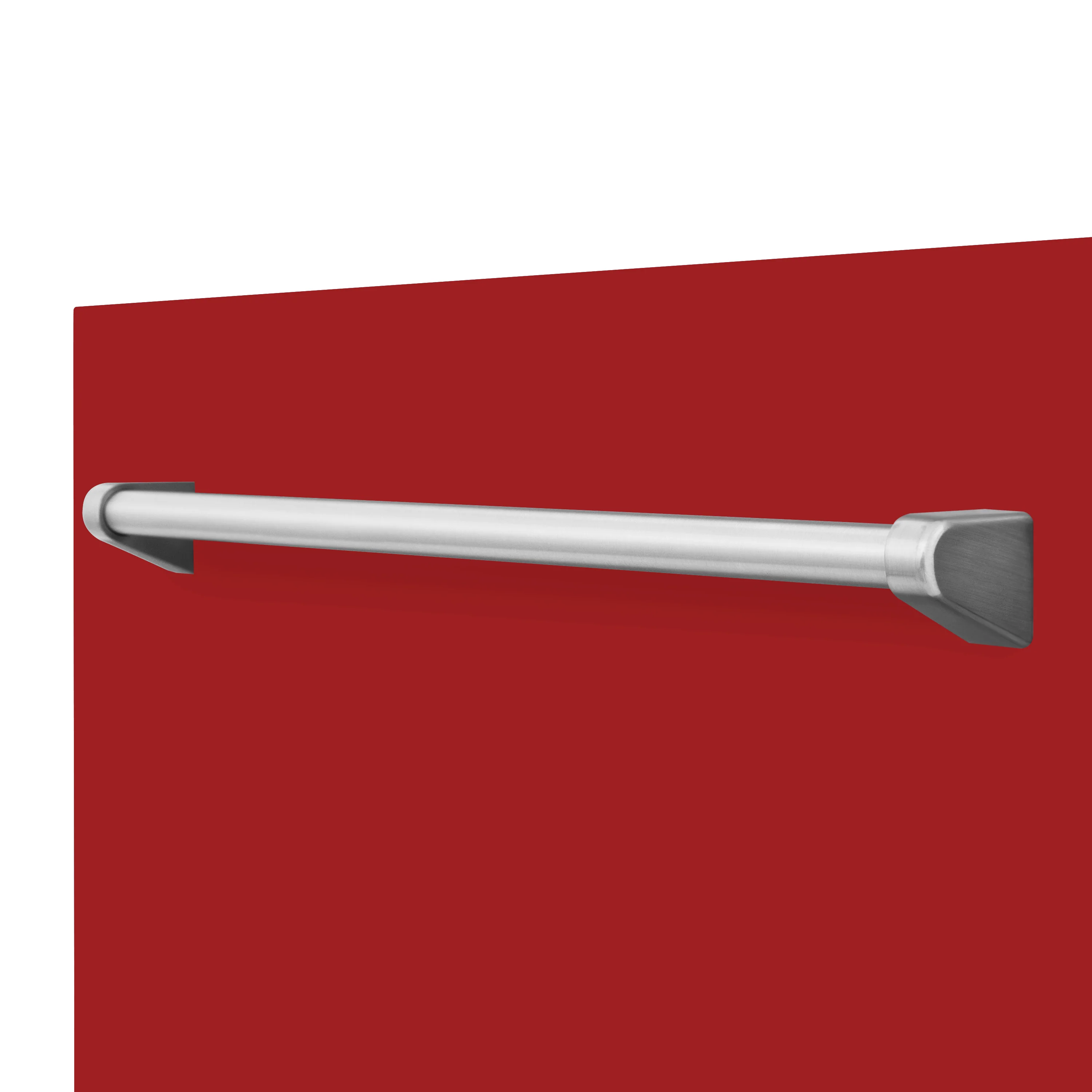 ZLINE 24 in. Monument Dishwasher Panel in Red Gloss with Traditional Handle (DPMT-RG-24) - Image 3