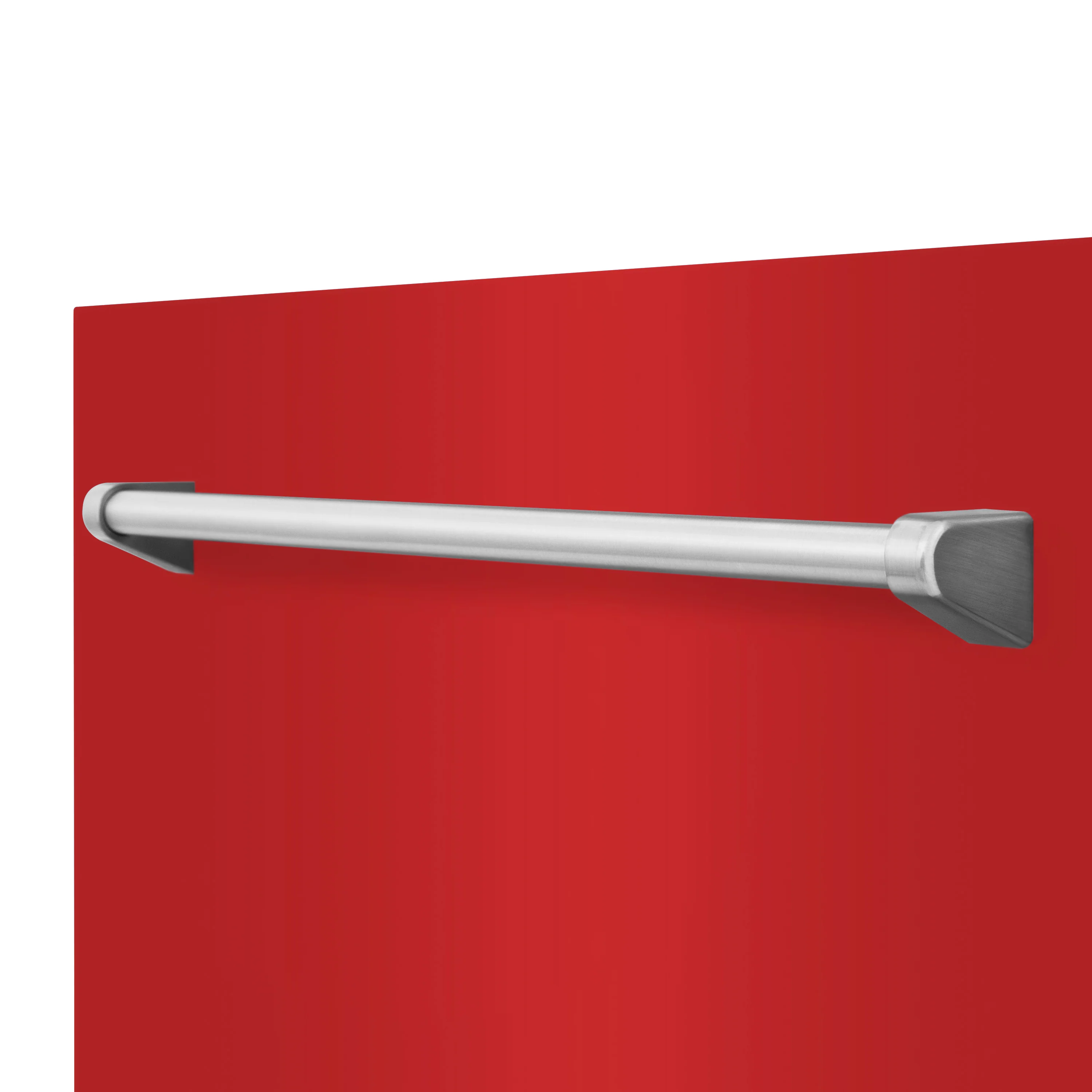 ZLINE 24 in. Monument Dishwasher Panel in Red Matte with Traditional Handle (DPMT-RM-24) - Image 3
