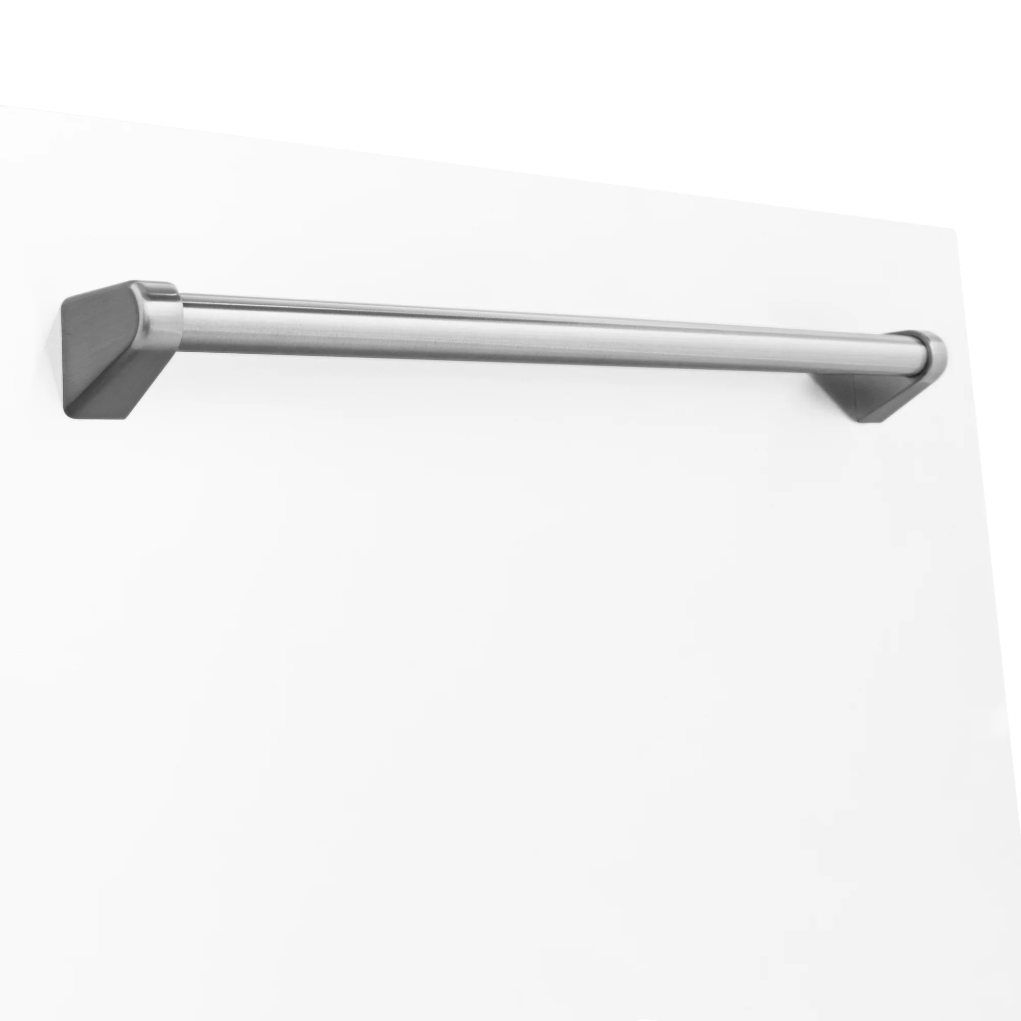 ZLINE 24 in. Monument Dishwasher Panel in White Matte with Traditional Handle (DPMT-WM-24) - Image 4