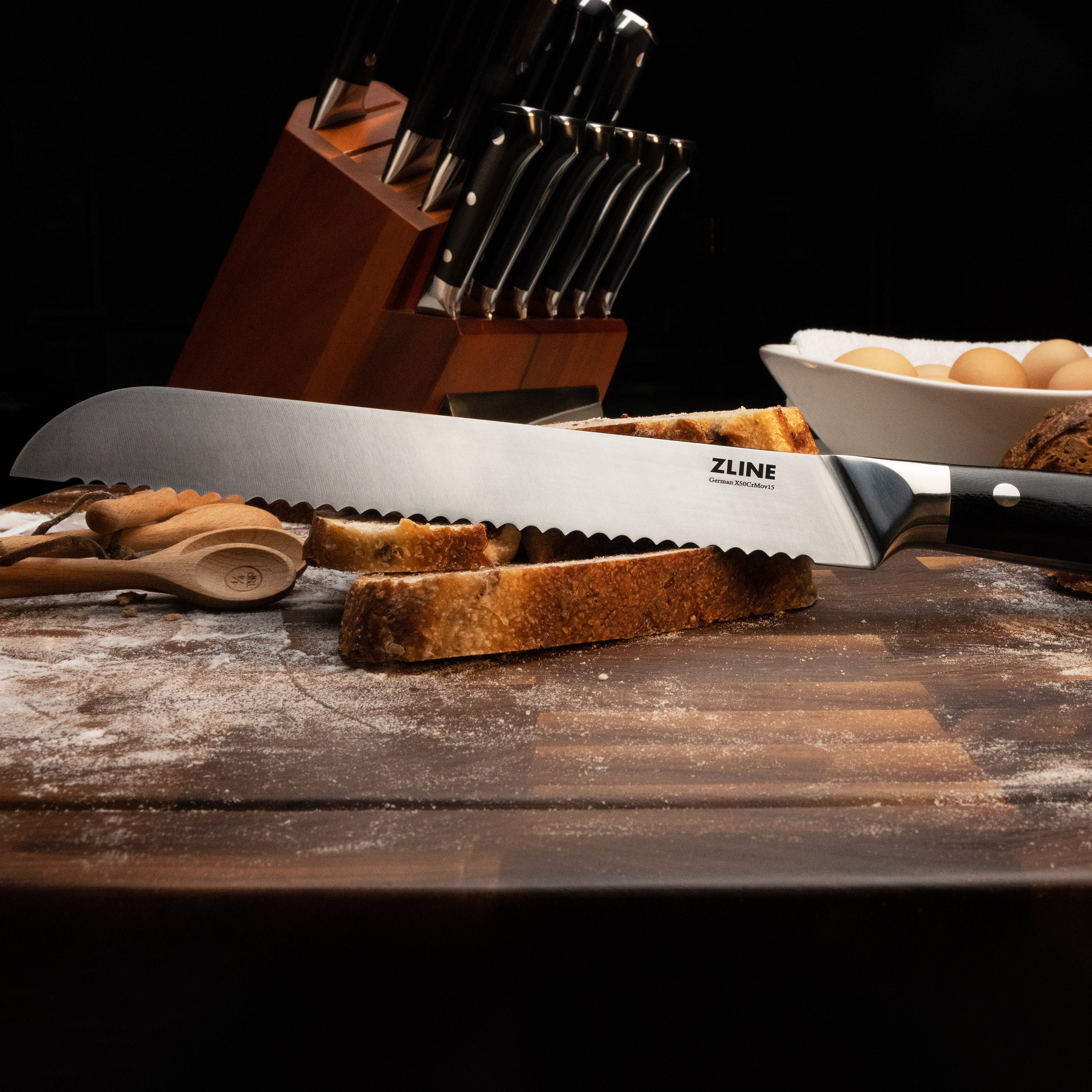 ZLINE 3-Piece Professional German Steel Kitchen Knife Set - Image 10