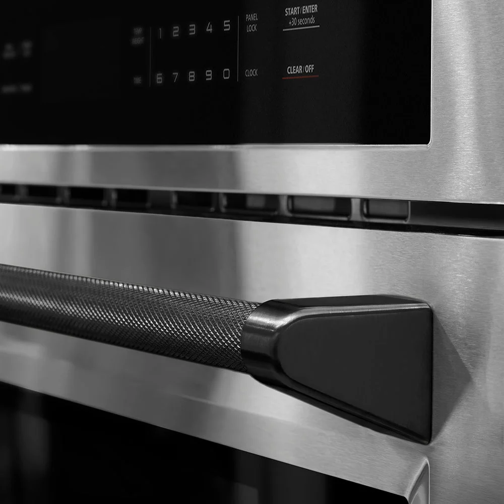 ZLINE 30 in. Microwave Helix Handle (Set of 1) in Black Stainless Steel (MWHZ-30-K-BS) - Image 2