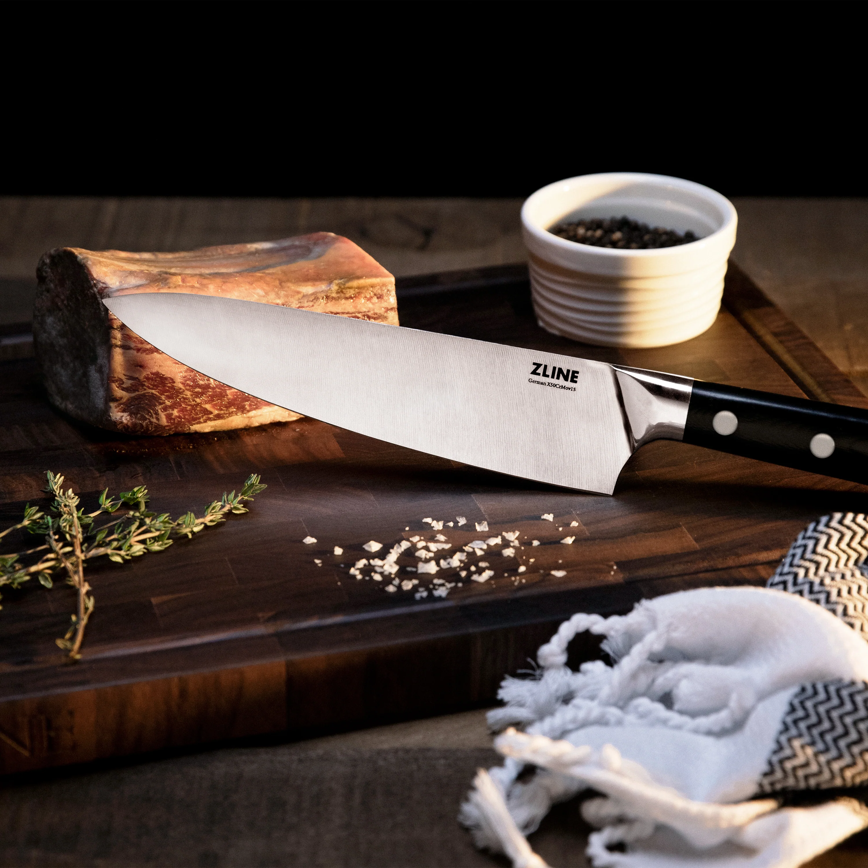 ZLINE 8 in. Professional German Steel Chef’s Knife - Image 7
