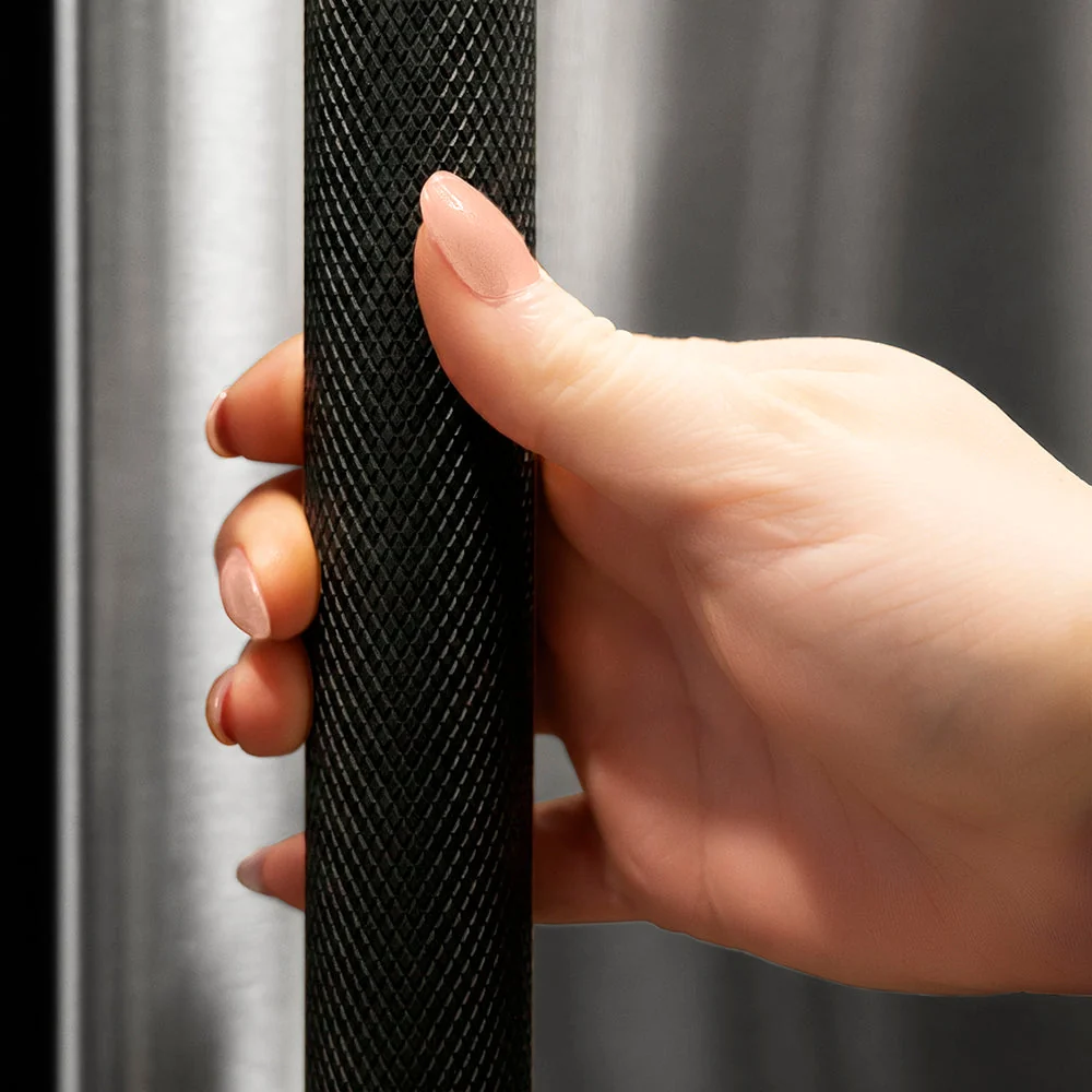 ZLINE Autograph Edition 30 in. Built-In Refrigerator Helix Handles (Set of 2) in Matte Black (RBIVHZ-K-MB-30) - Image 2
