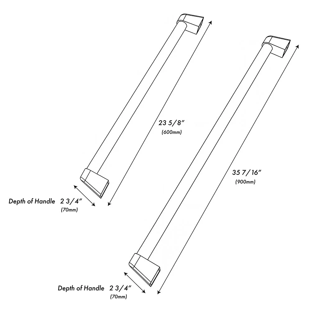 ZLINE Autograph Edition 30 in. Built-In Refrigerator Helix Handles (Set of 2) in Polished Gold (RBIVHZ-K-G-30) - Image 6