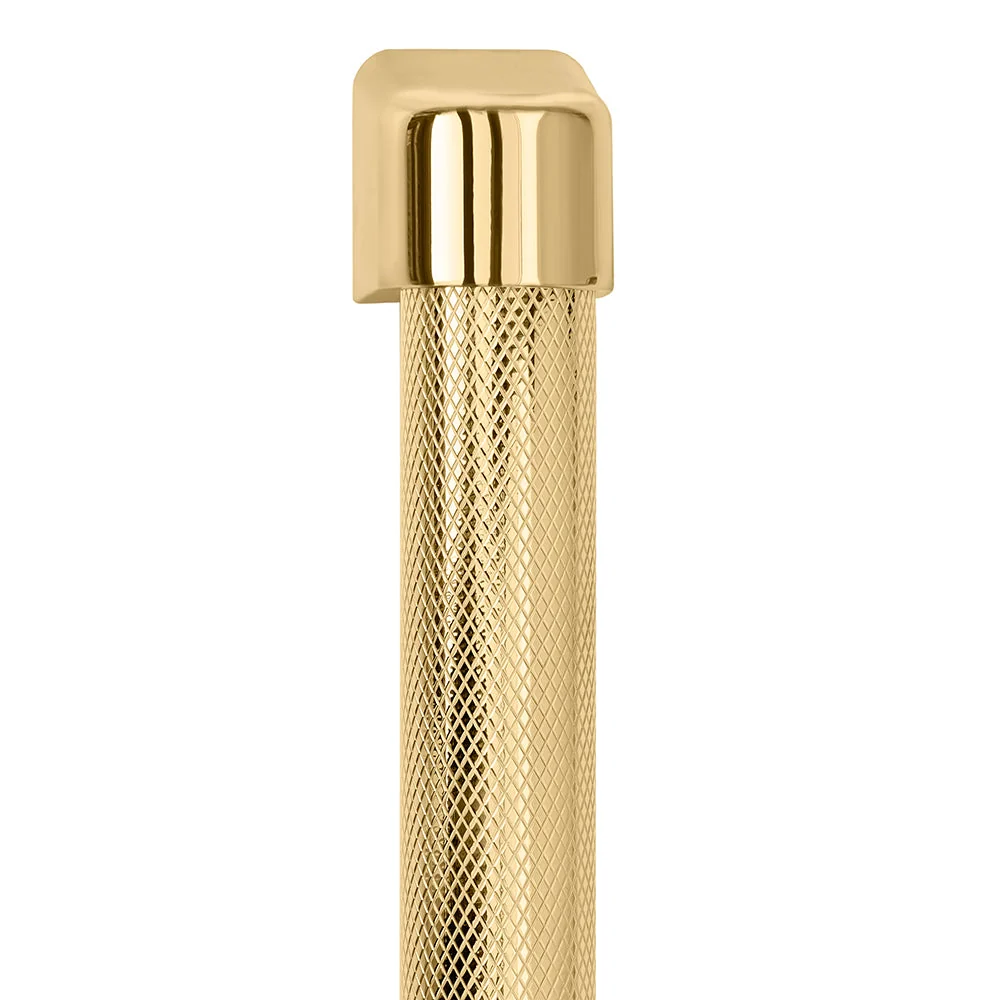 ZLINE Autograph Edition Touchstone Refrigerator Drawer Helix Handles (Set of 2) in Polished Gold (RDHOZ-24-K-G) - Image 3